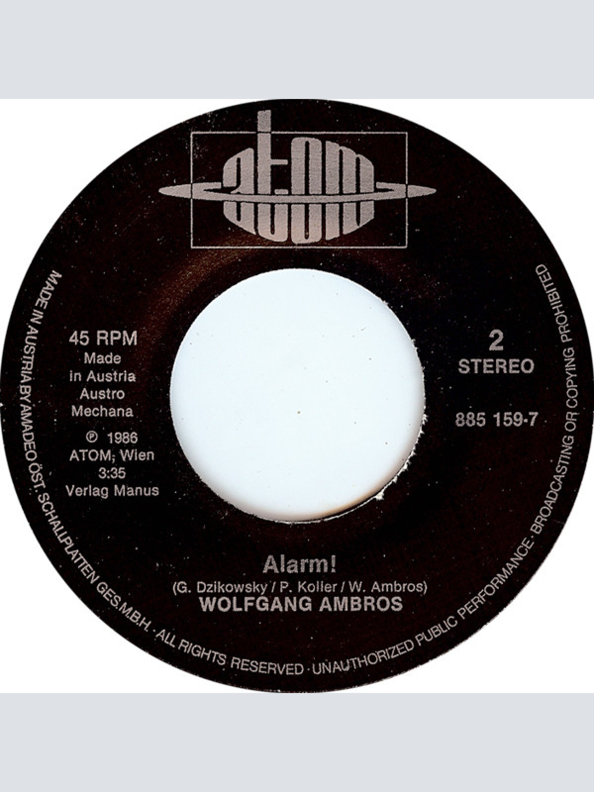 Vinyl / W. Ambros* / № 1* - Mamma