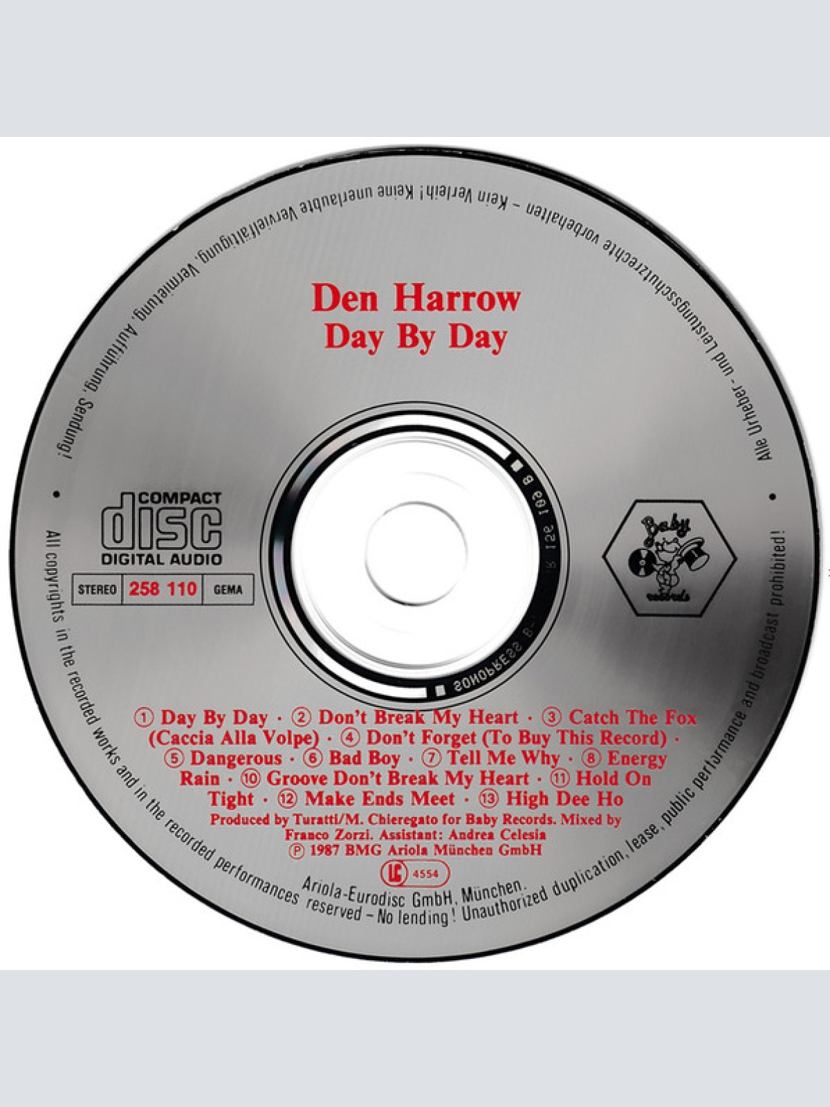 CD / Den Harrow - Day By Day