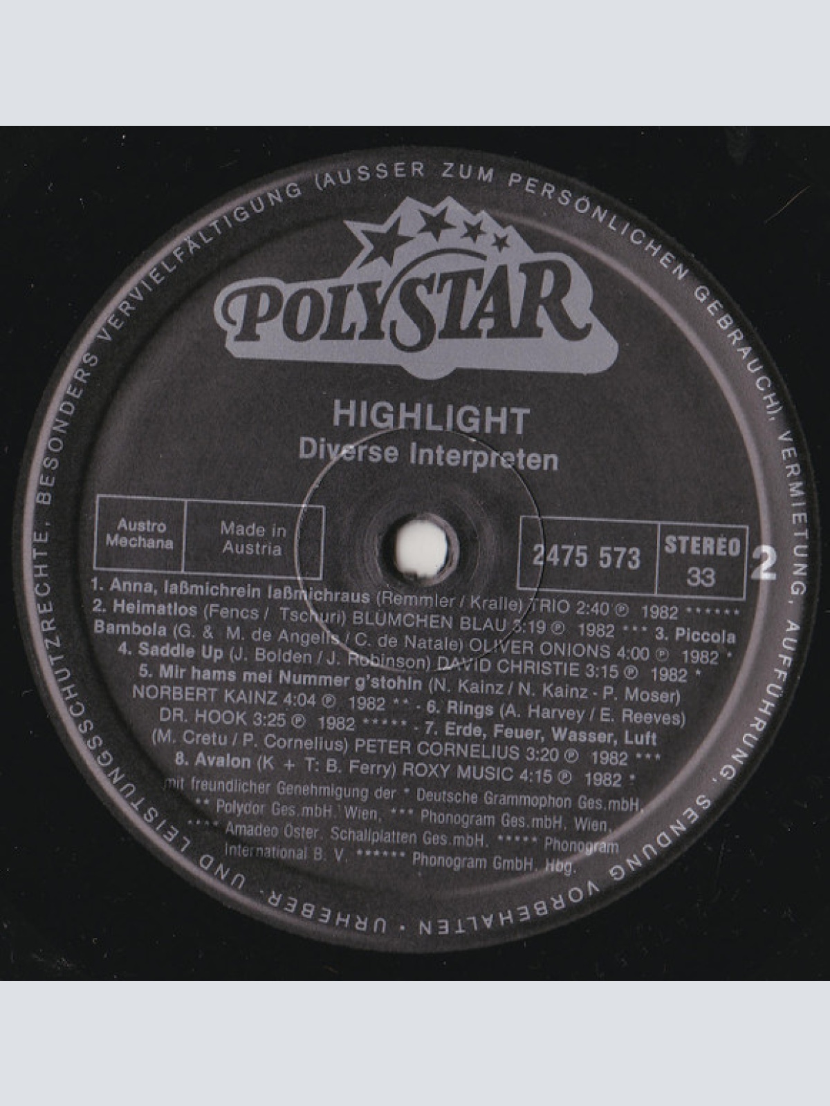 Vinyl / Various - Highlight