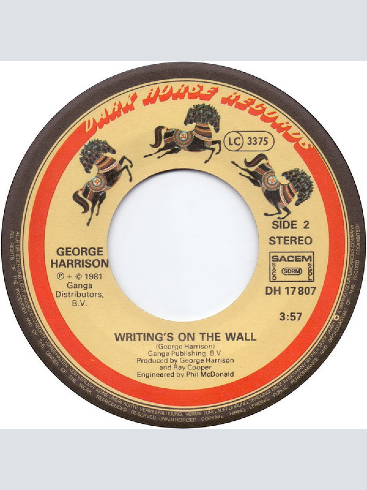 Vinyl / George Harrison - All Those Years Ago