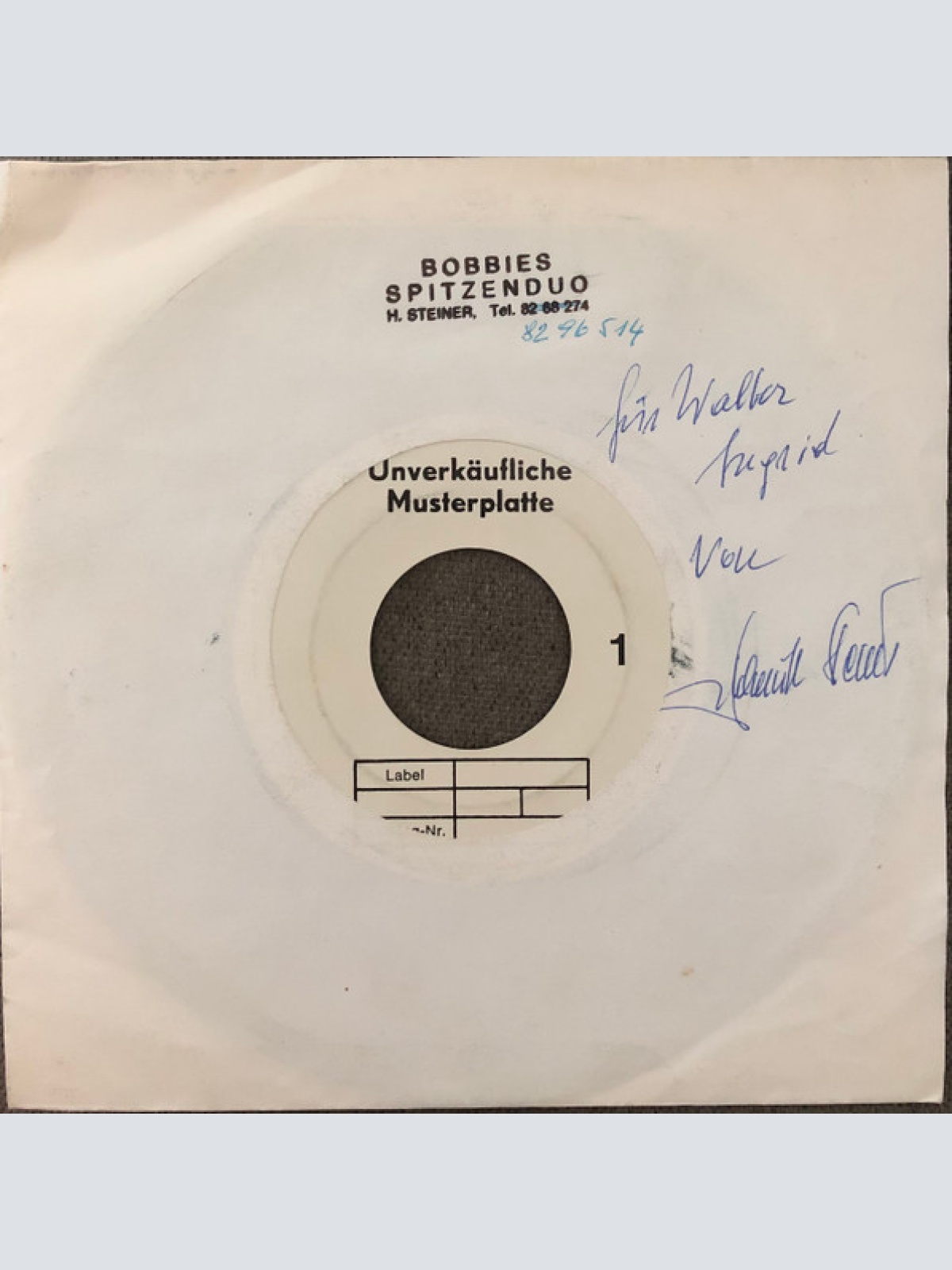 Vinyl / Bobbies - Schwammerl Im Wald / Bei Der Gemeinde