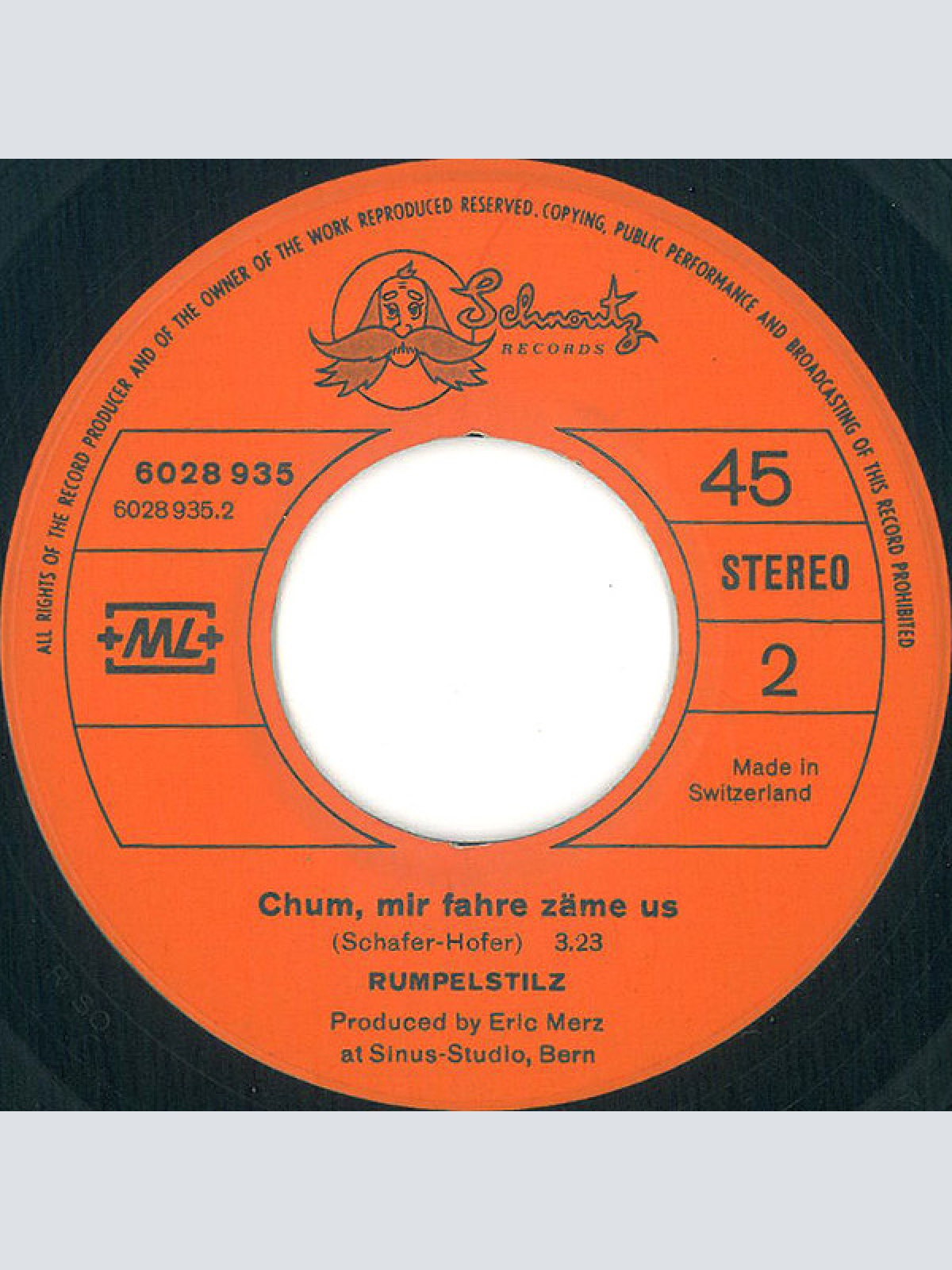 Vinyl / Rumpelstilz - I Chume Nid Los