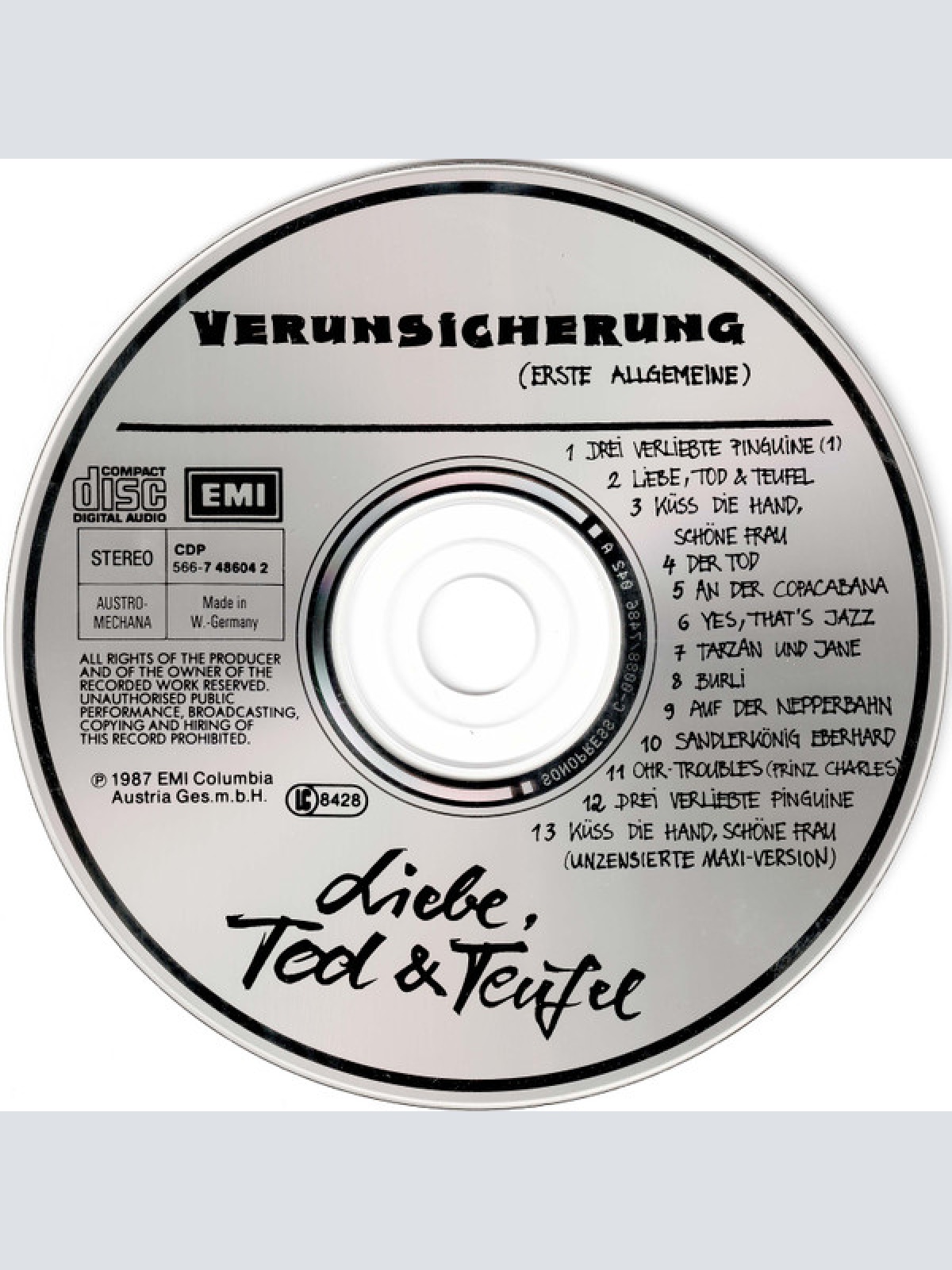 CD / Verunsicherung (Erste Allgemeine)* - Liebe, Tod & Teufel (Teil 1)