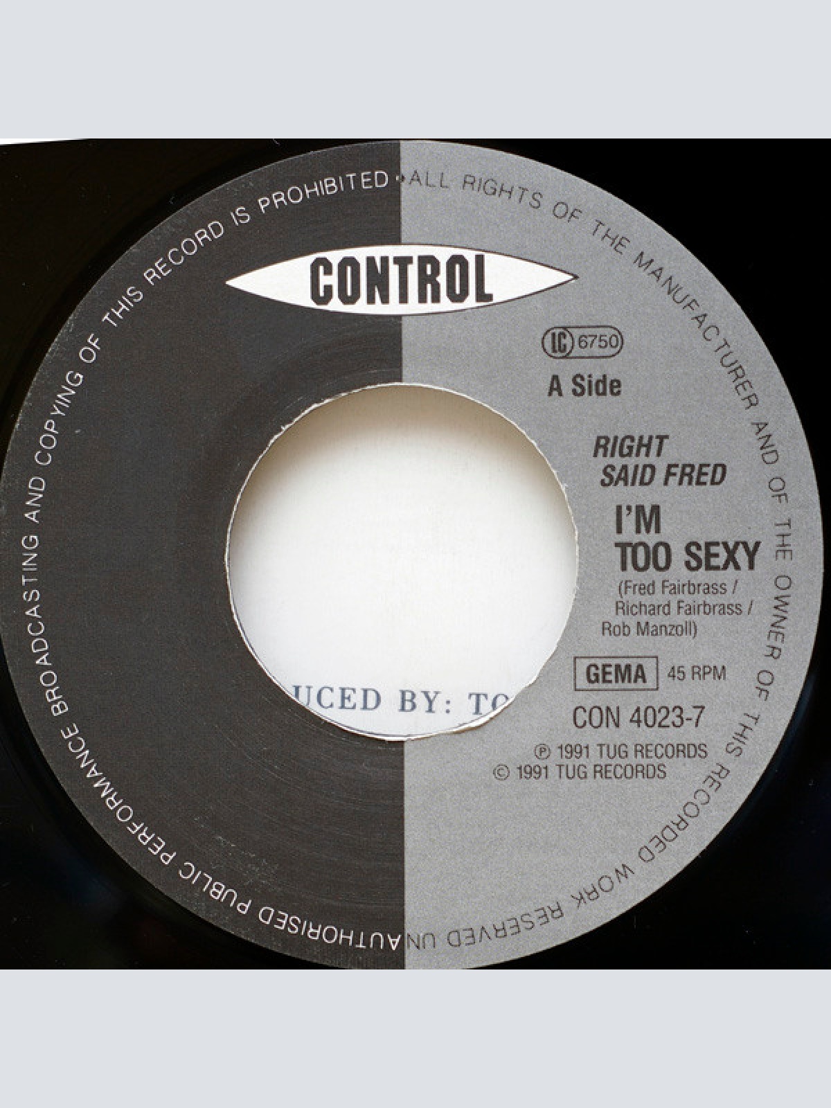 Vinyl / Right Said Fred - I'm Too Sexy