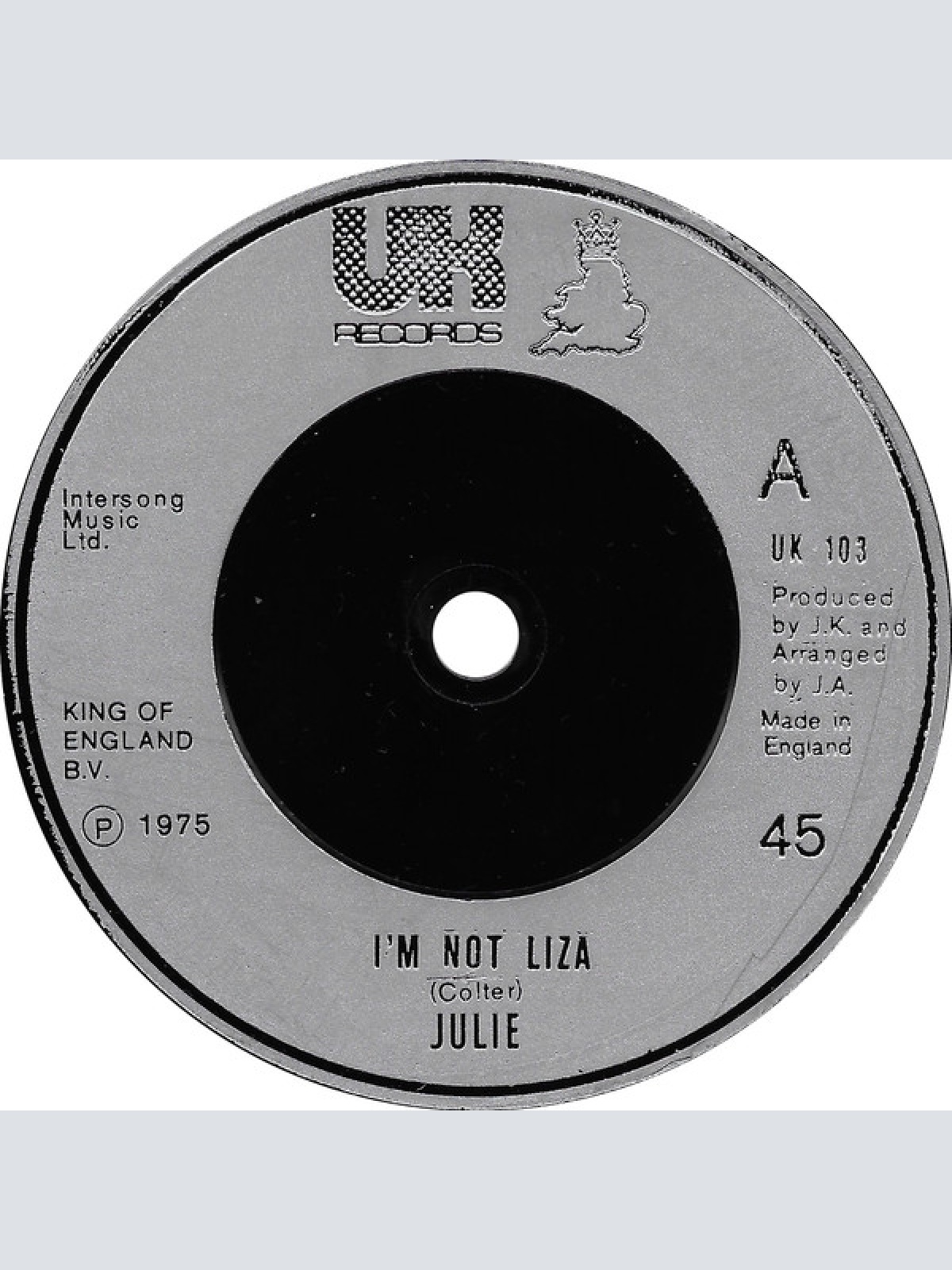 Vinyl / Julie (111) - I'm Not Liza