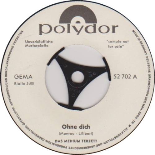 Vinyl / Das Medium Terzett* - Ohne Dich