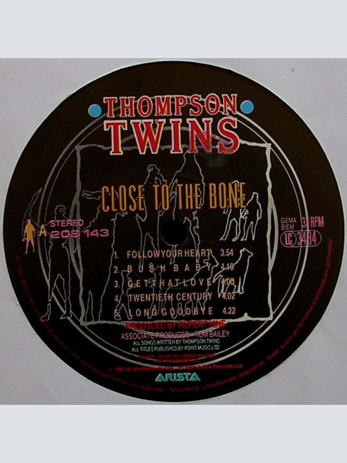 Vinyl / Thompson Twins - Close To The Bone