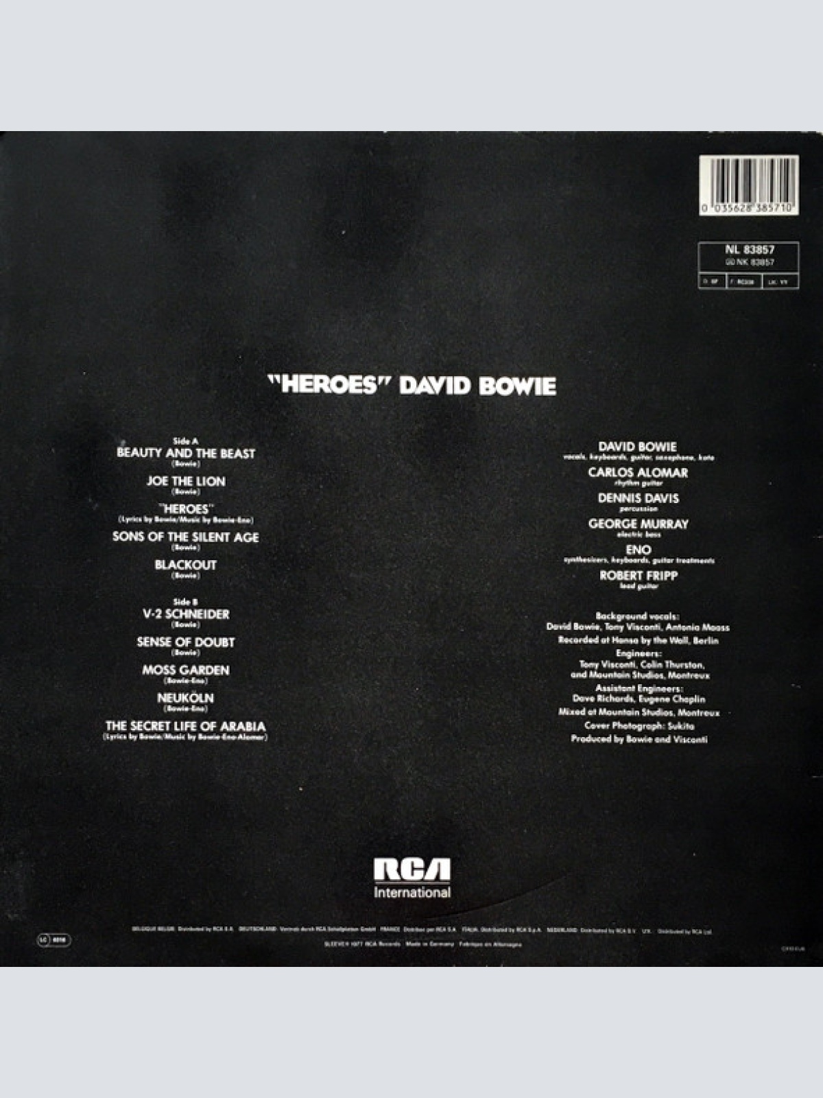 Vinyl / David Bowie - "Heroes" / Takeoff - Heroes