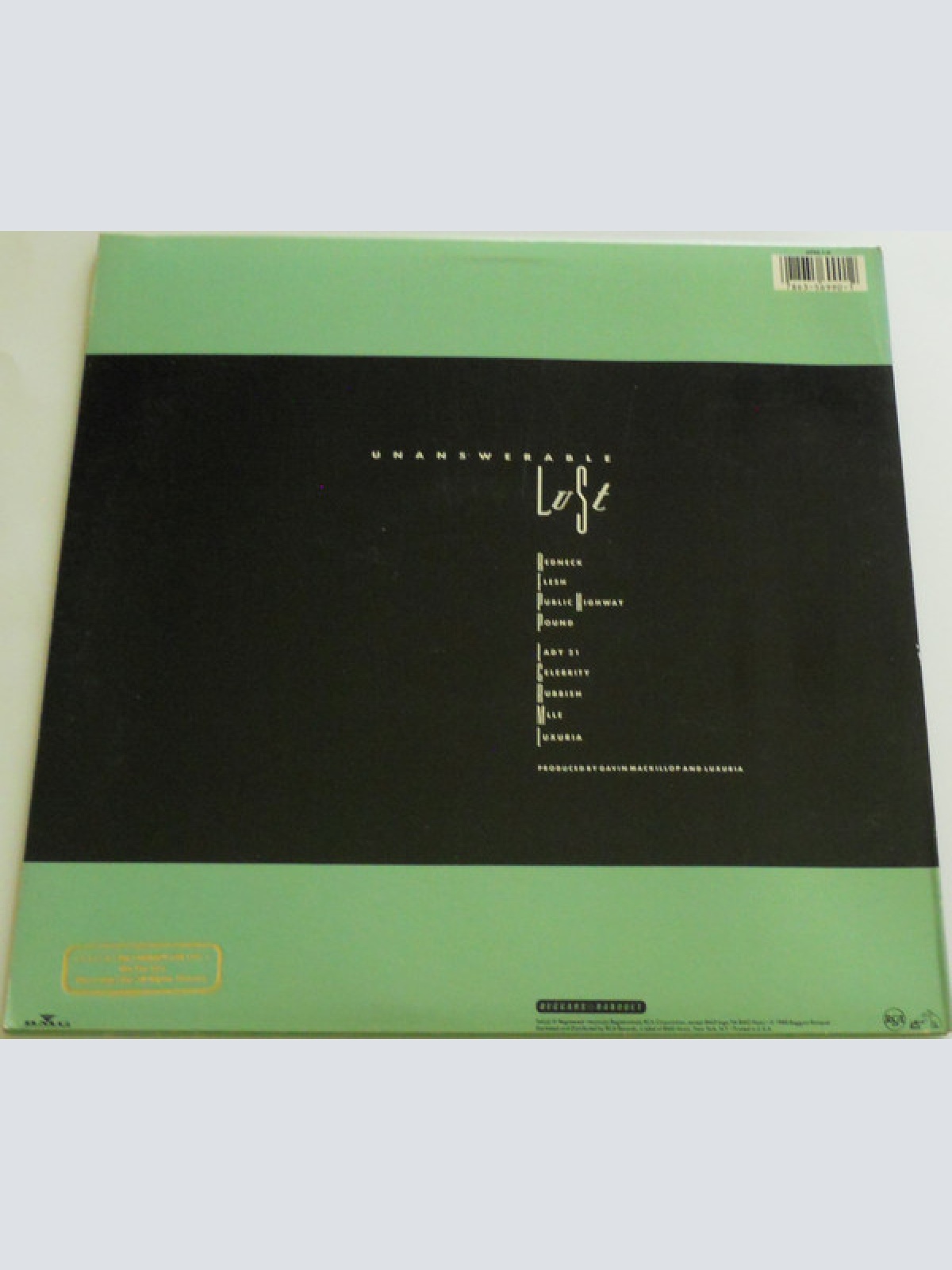 Vinyl / Luxuria - Unanswerable Lust