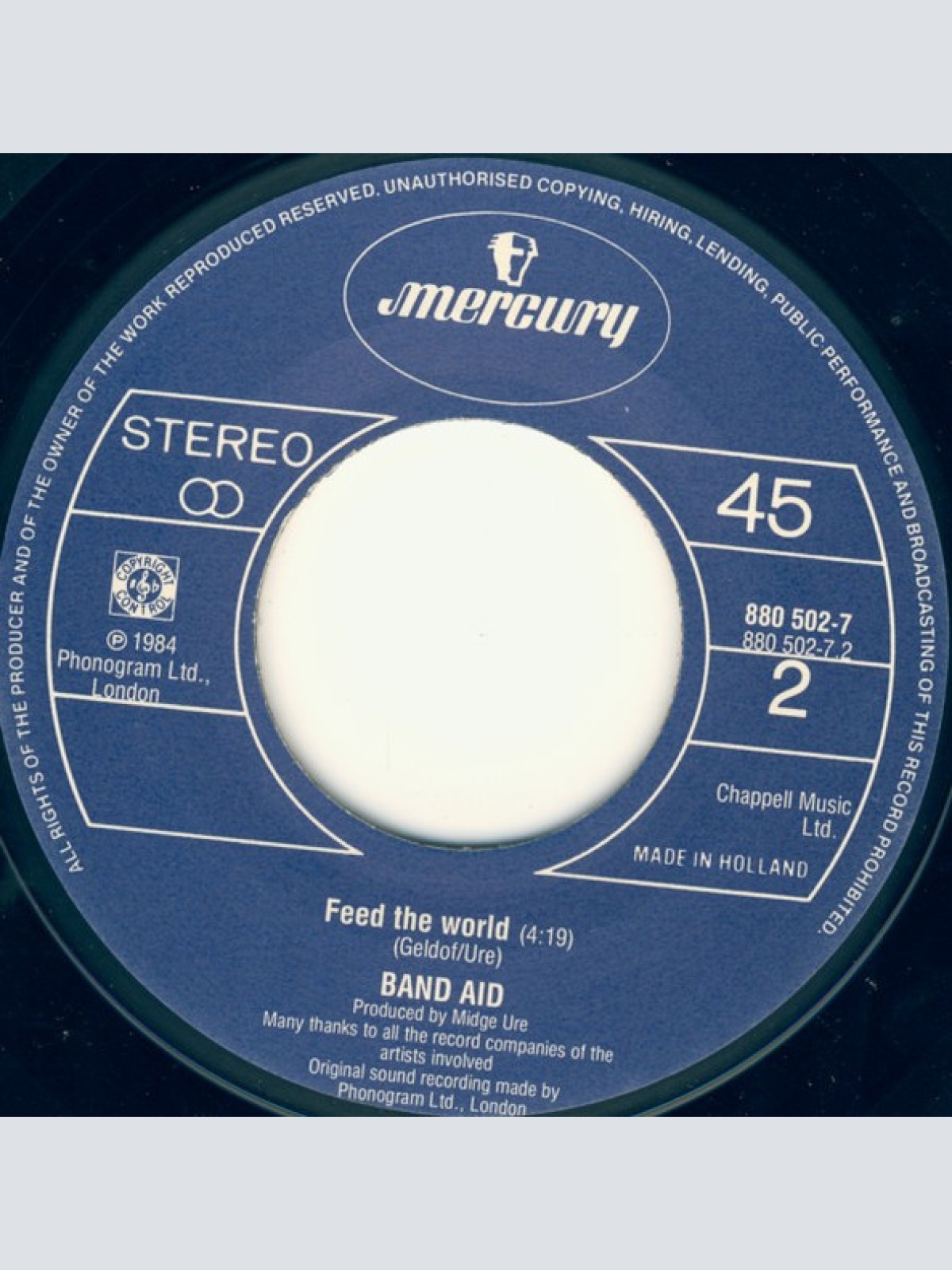 Vinyl / Band Aid - Do They Know It's Christmas?