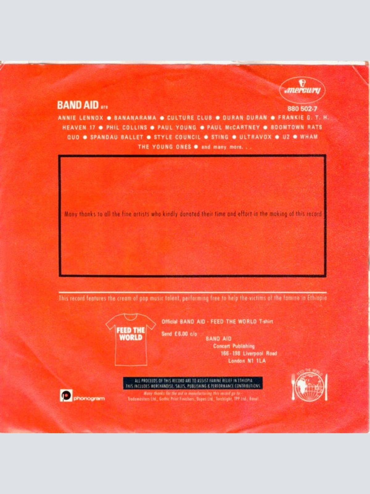 Vinyl / Band Aid - Do They Know It's Christmas?