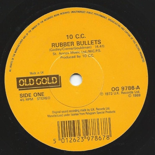Vinyl / 10cc - Rubber Bullets