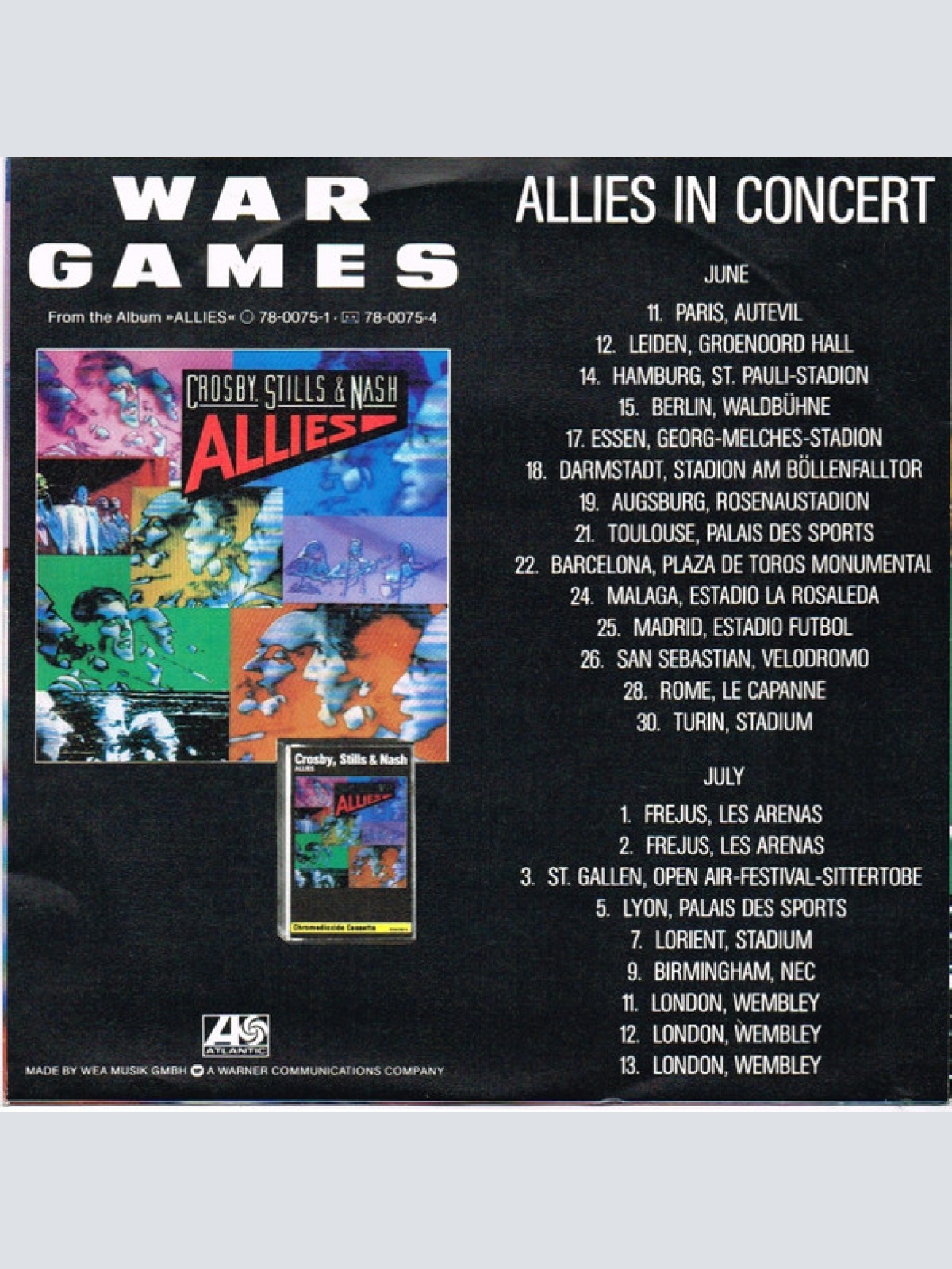 Vinyl / Crosby, Stills & Nash - War Games