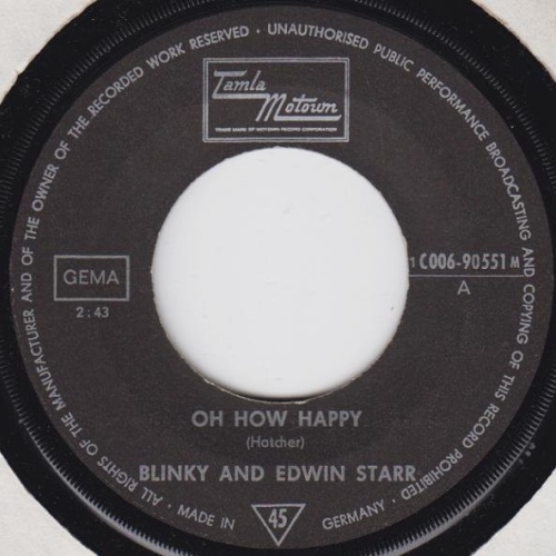 Vinyl / Blinky And Edwin Starr - Oh How Happy