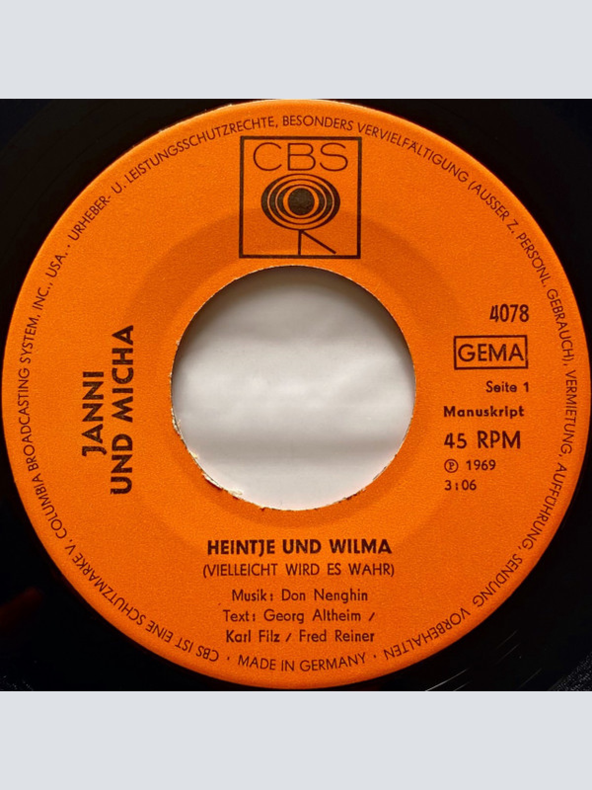 Vinyl / Janni & Micha* - Heintje Und Wilma