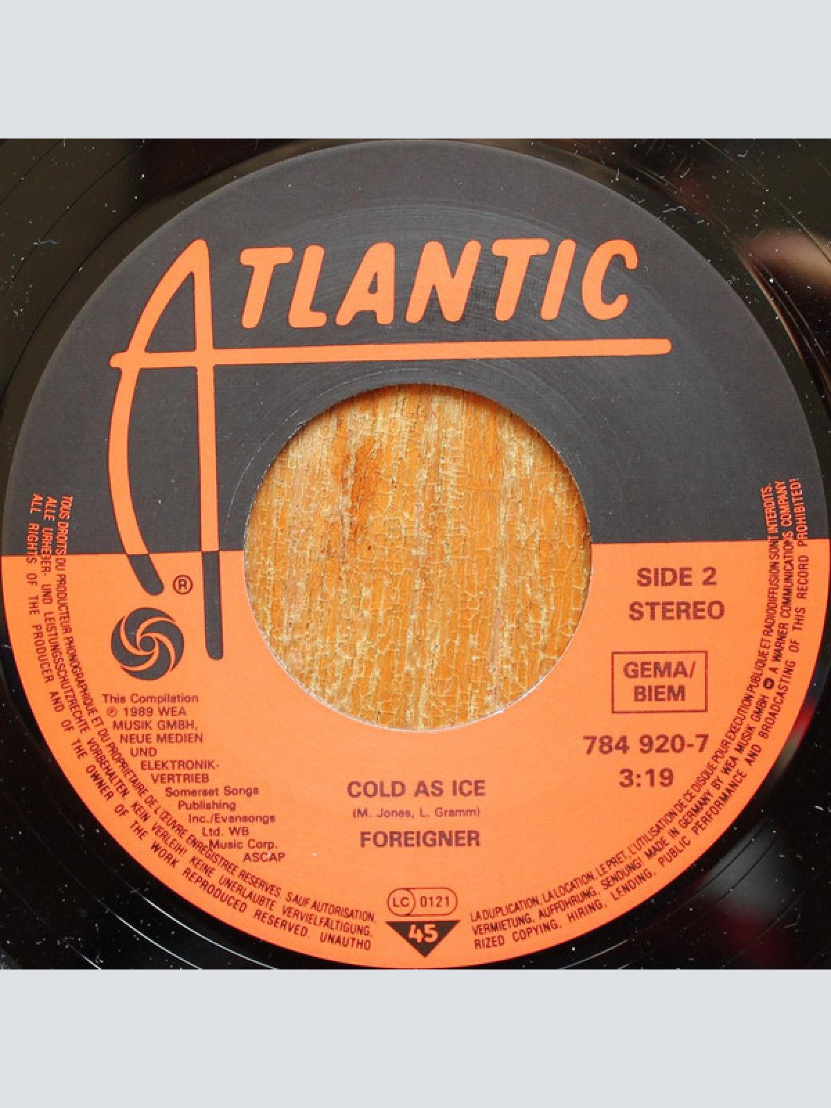 Vinyl / Foreigner - Feels Like The First Time / Cold As Ice