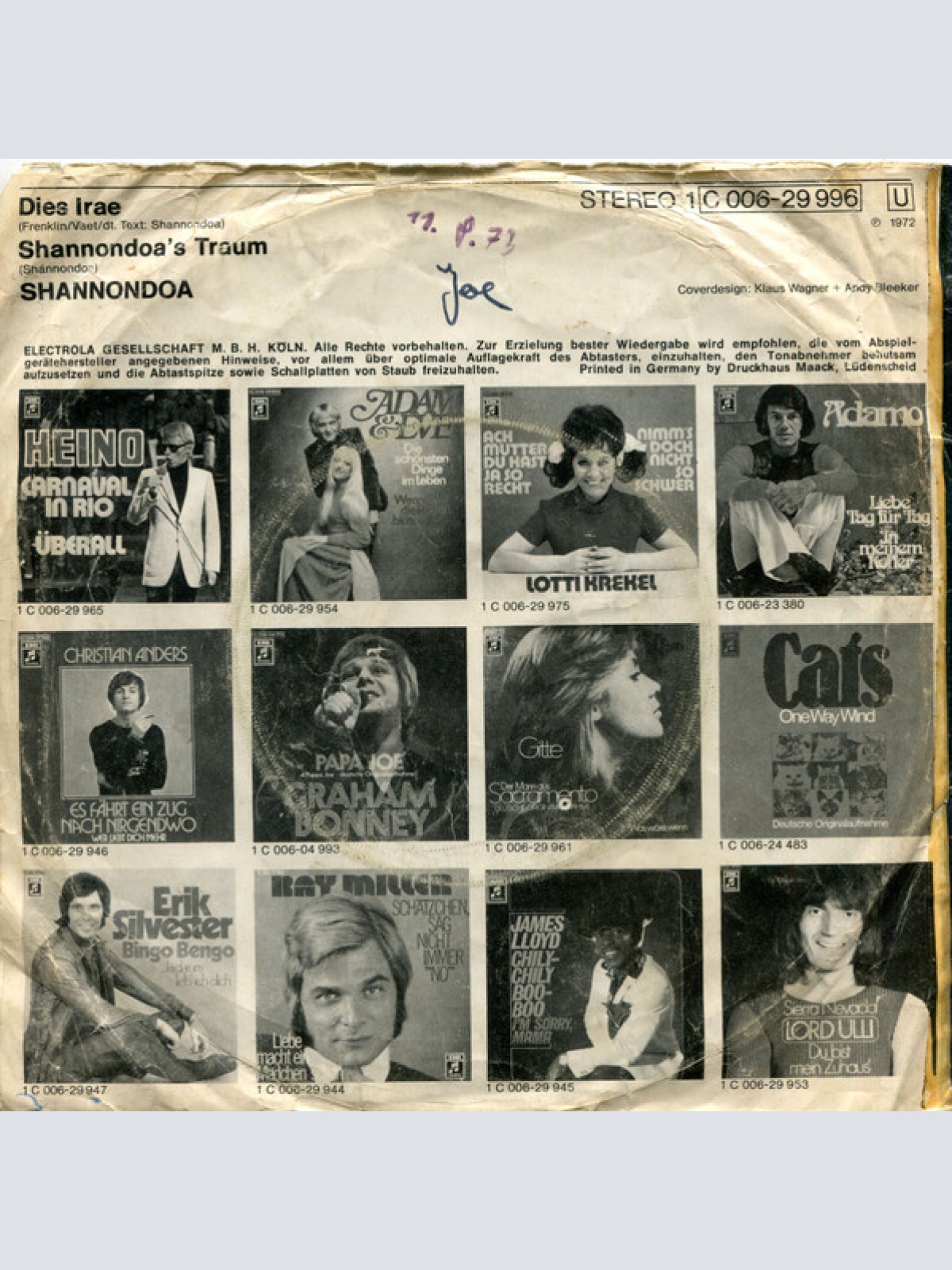 Vinyl / Shannondoa - Dies Irae