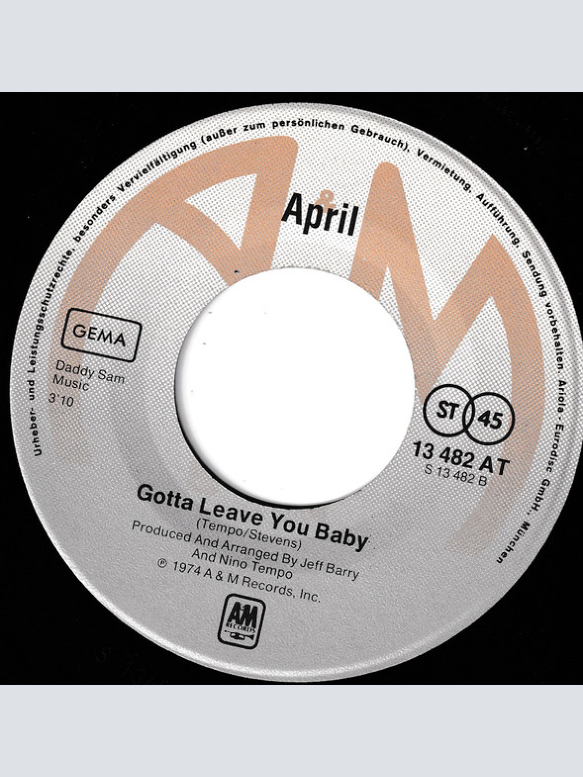 Vinyl / April* - Wake Up And Love Me