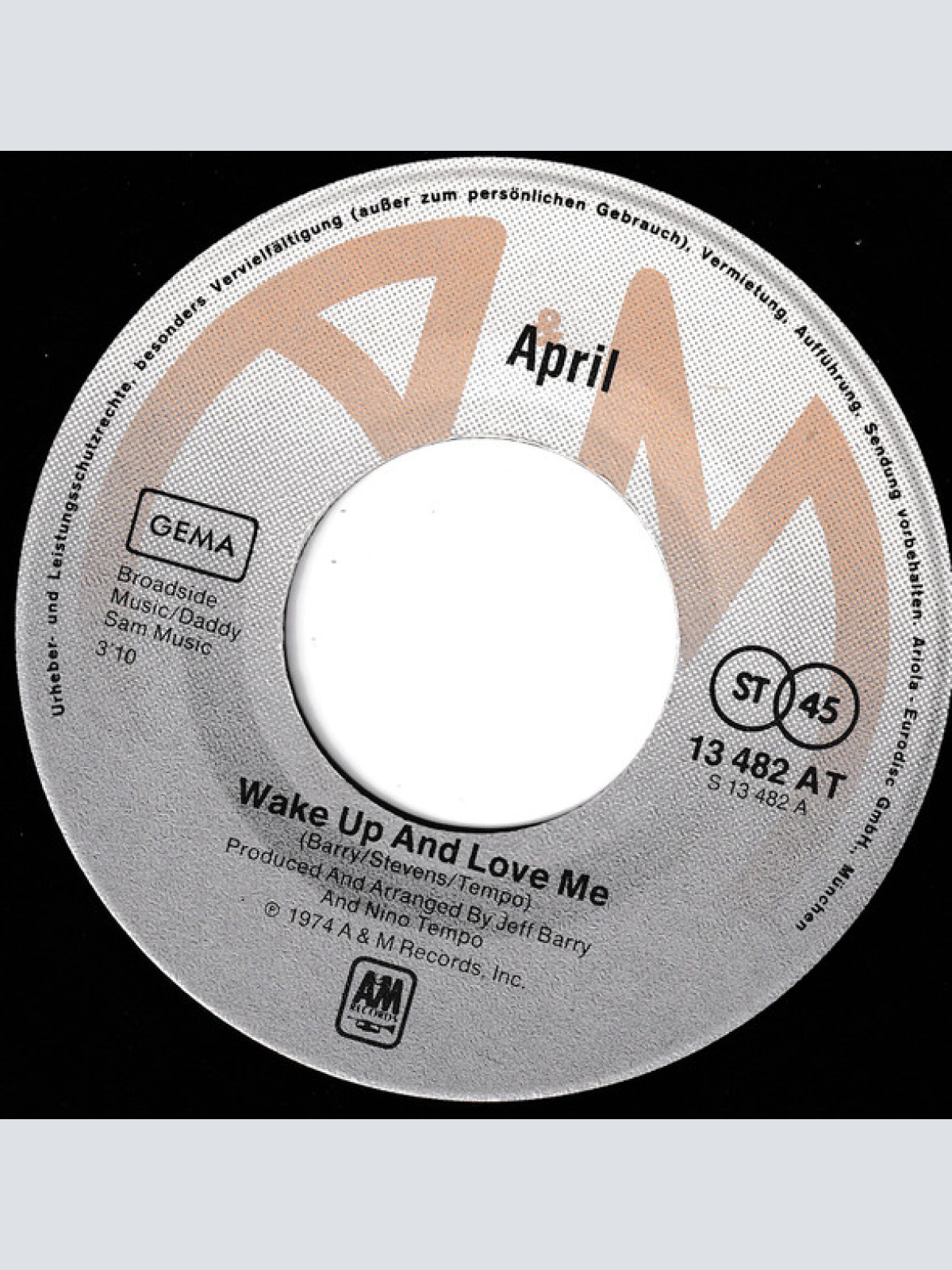 Vinyl / April* - Wake Up And Love Me