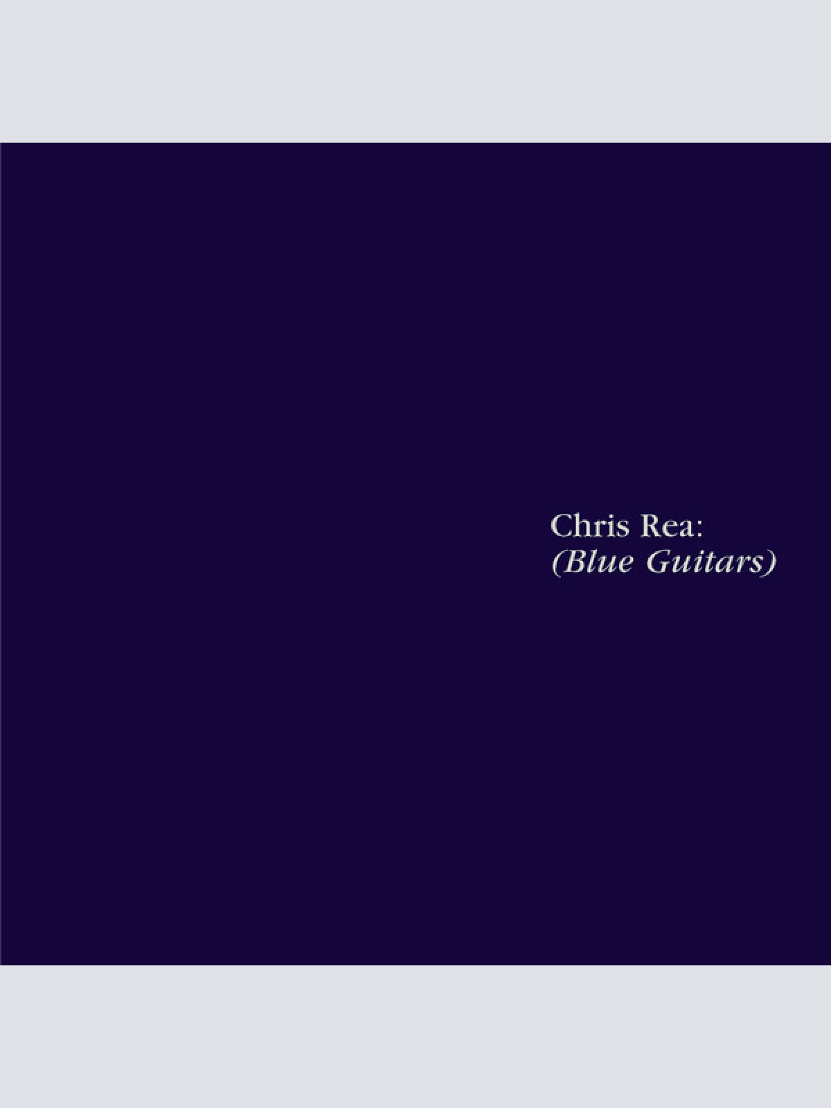 CD / Chris Rea - Blue Guitars
