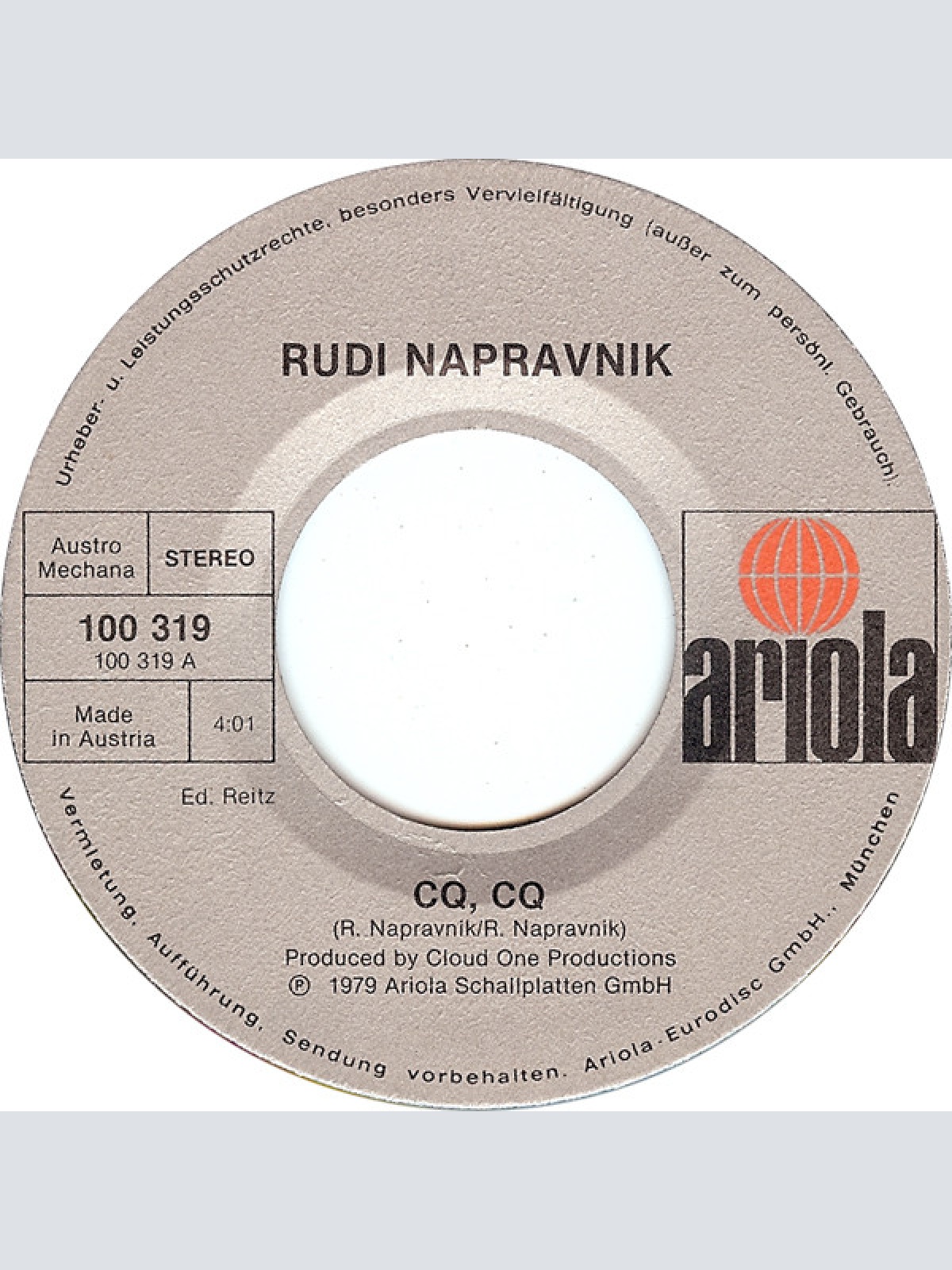 Vinyl / Rudi Napravnik - CQ, CQ