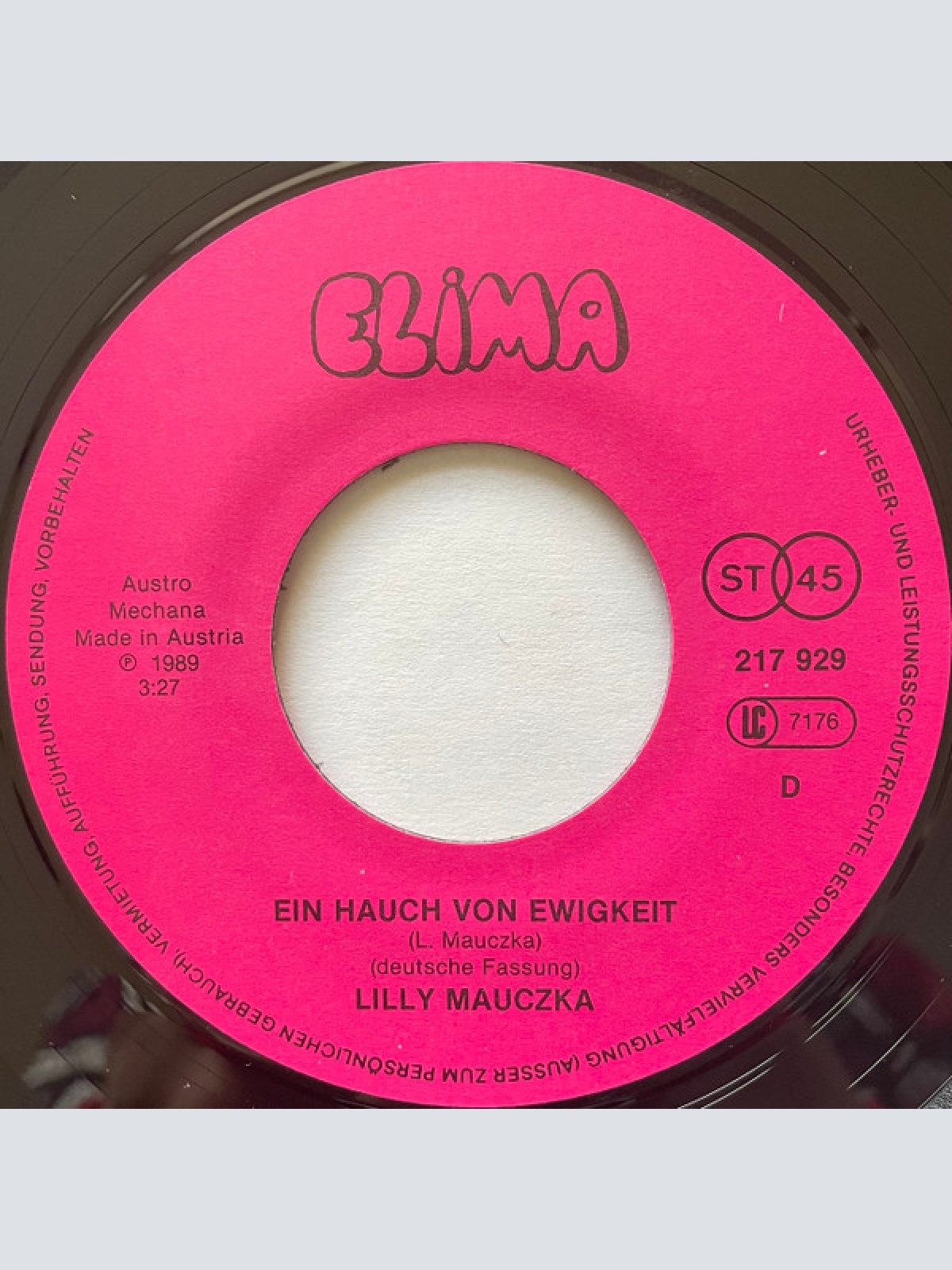 Vinyl / Lilly Mauczka - Ein Hauch von Ewigkeit