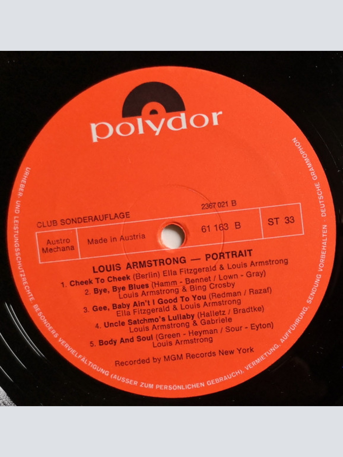 Vinyl / Louis Armstrong - Portrait