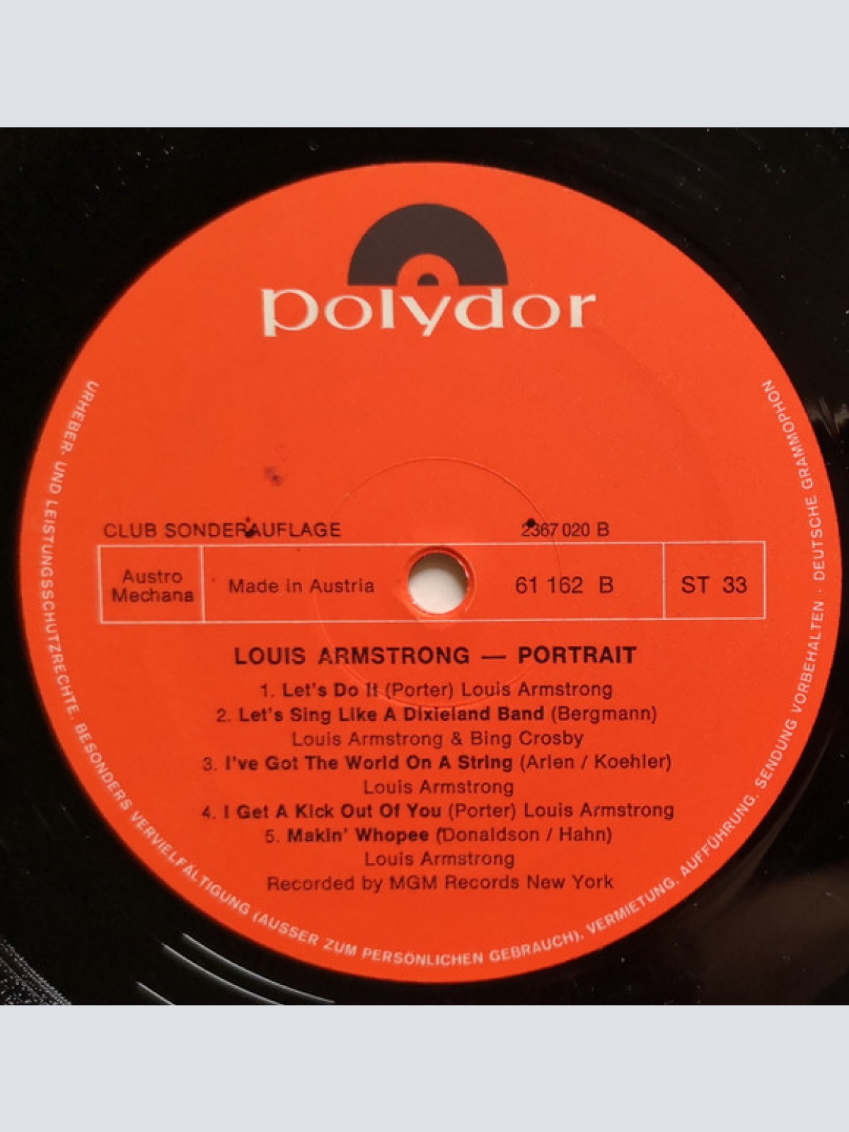 Vinyl / Louis Armstrong - Portrait