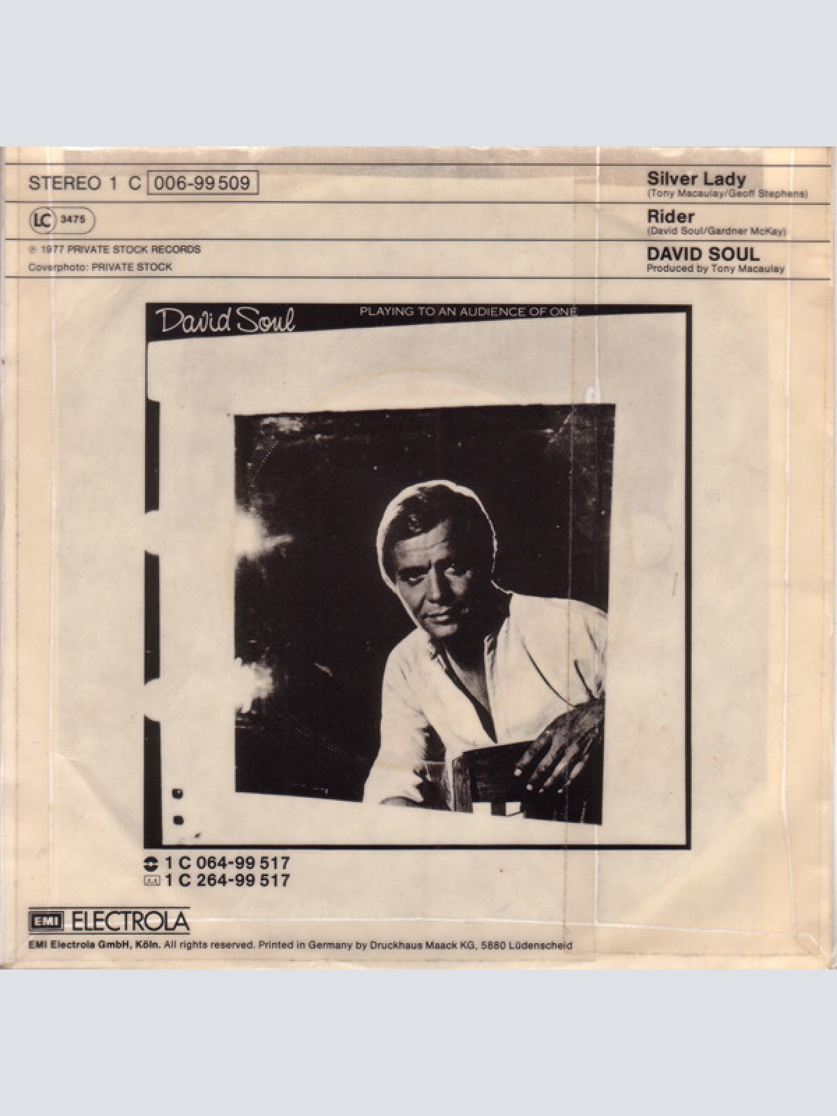 Vinyl / David Soul - Silver Lady