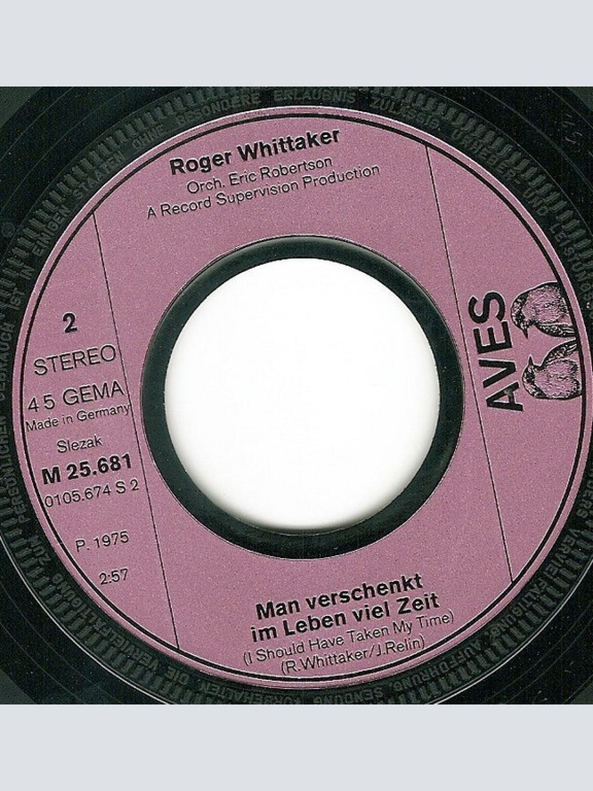 Vinyl / Roger Whittaker - Du Warst Mein Schönster Traum