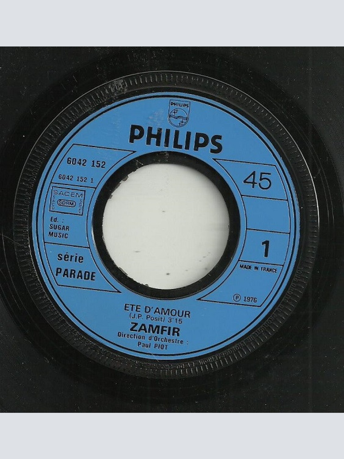 Vinyl / Zamfir* - Eté D'amour