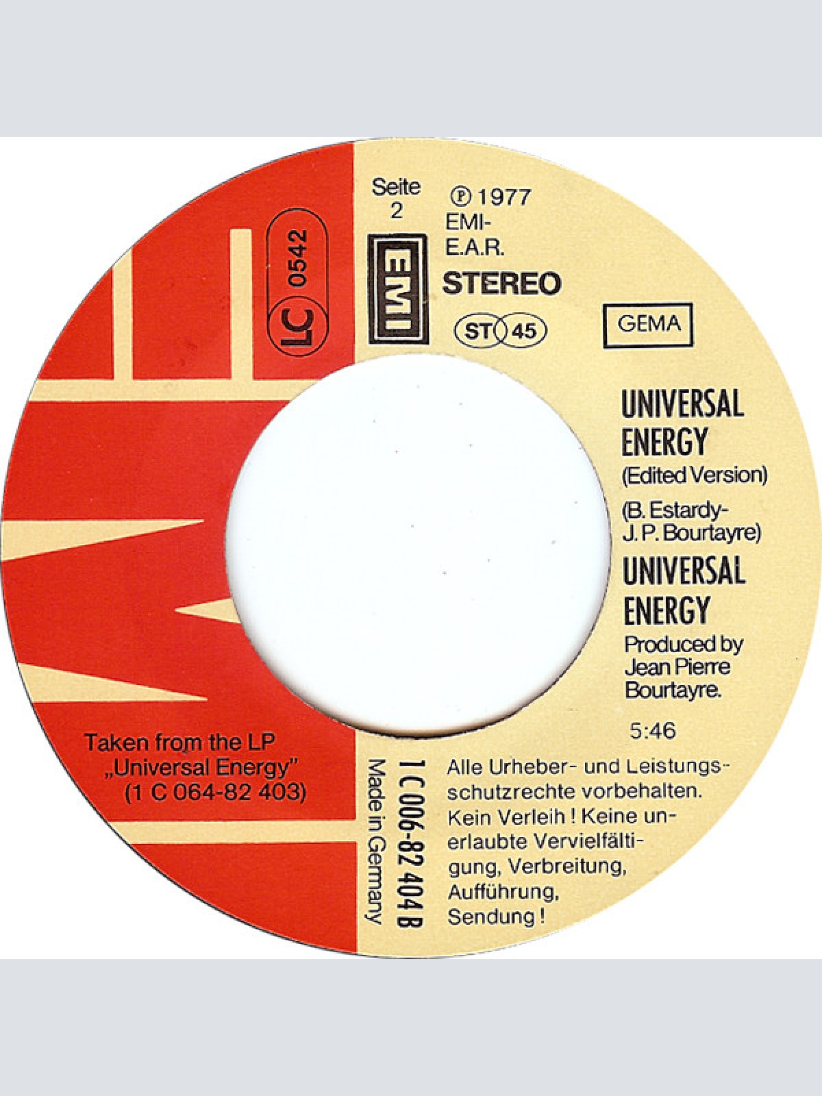 Vinyl / Universal Energy - Universal Energy