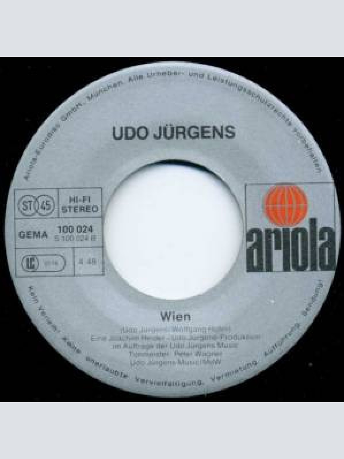 Vinyl / Udo Jürgens - Super Star / Wien