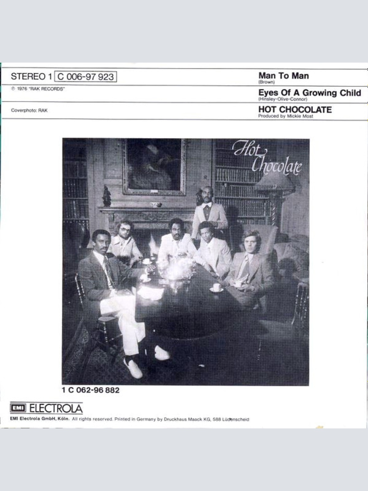 Vinyl / Hot Chocolate - Man To Man