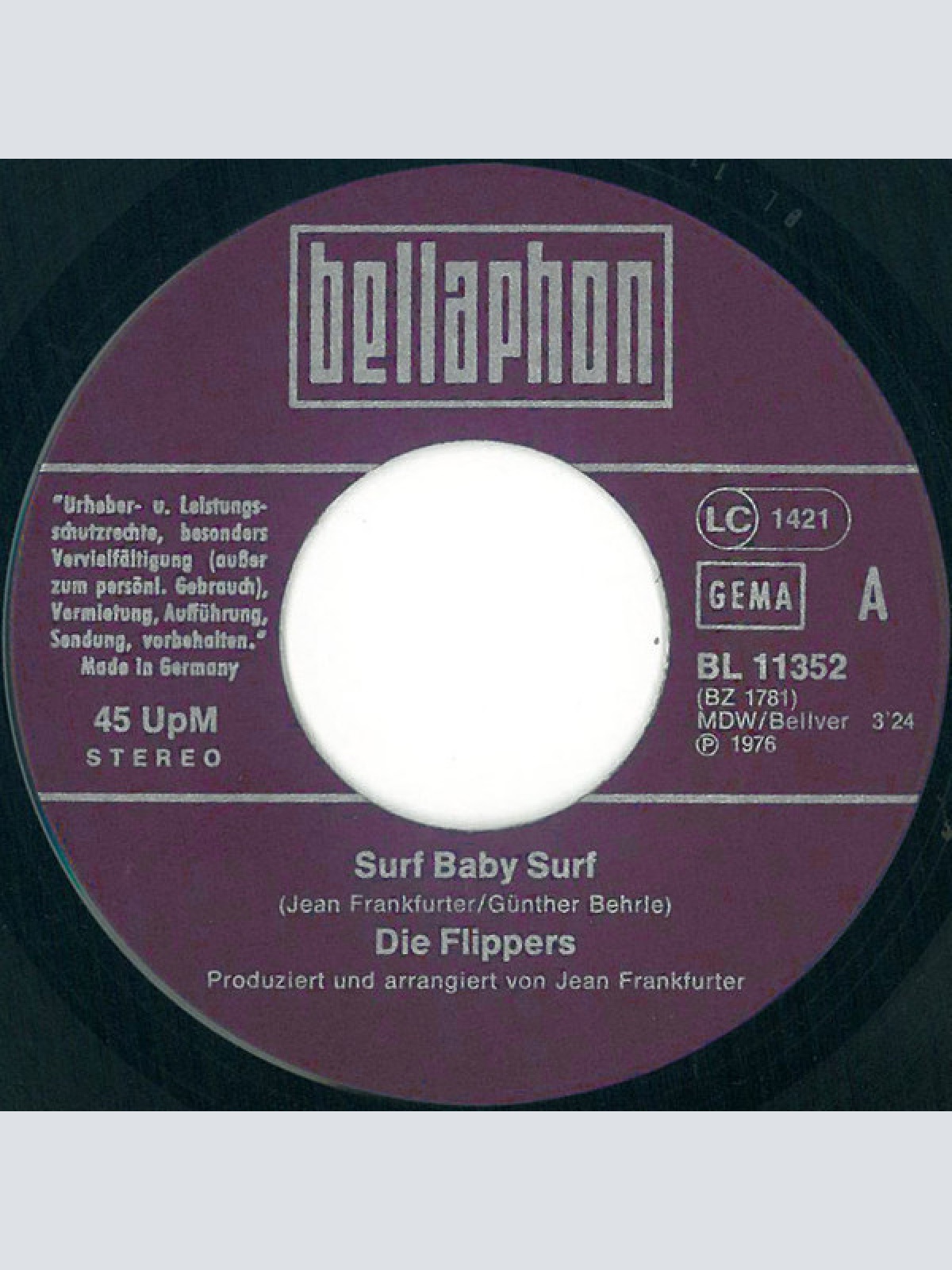 Vinyl / Die Flippers - Surf Baby Surf