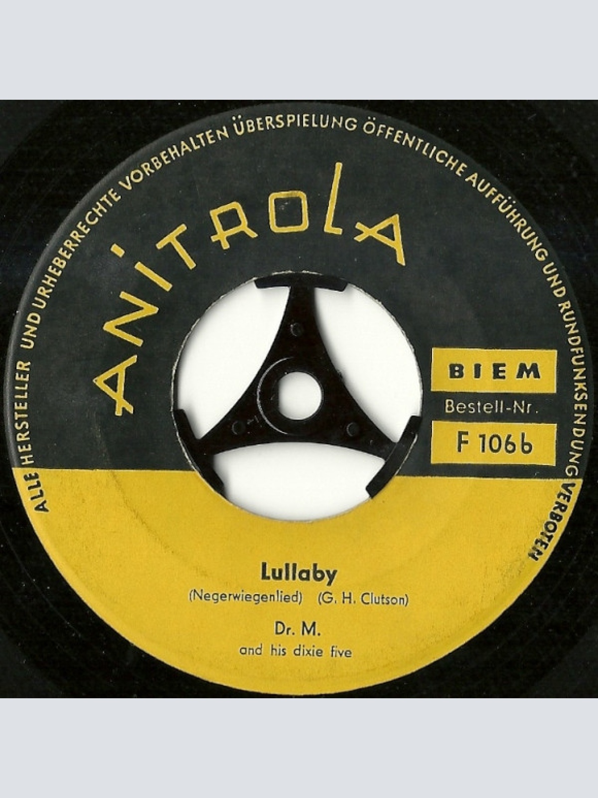 Vinyl / Dr. M. And His Dixie Five - Schlaf Kindchen Schlaf