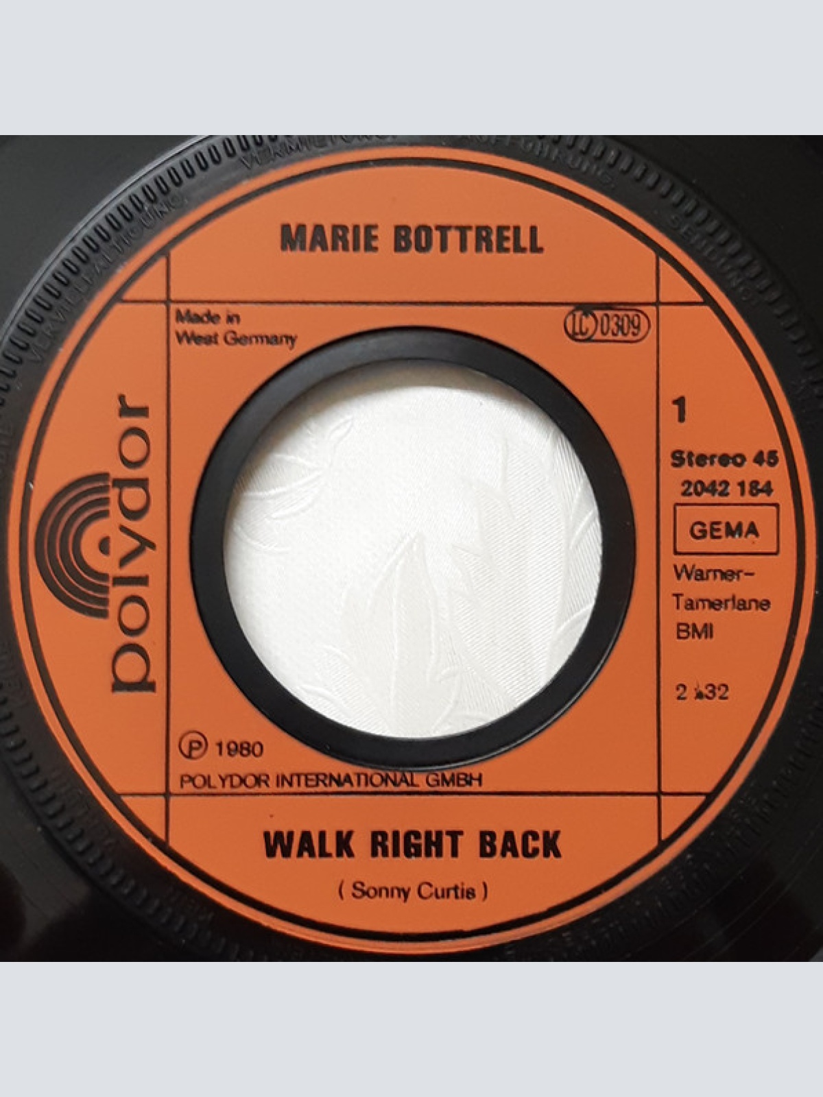 Vinyl / Marie Bottrell - Walk Right Back