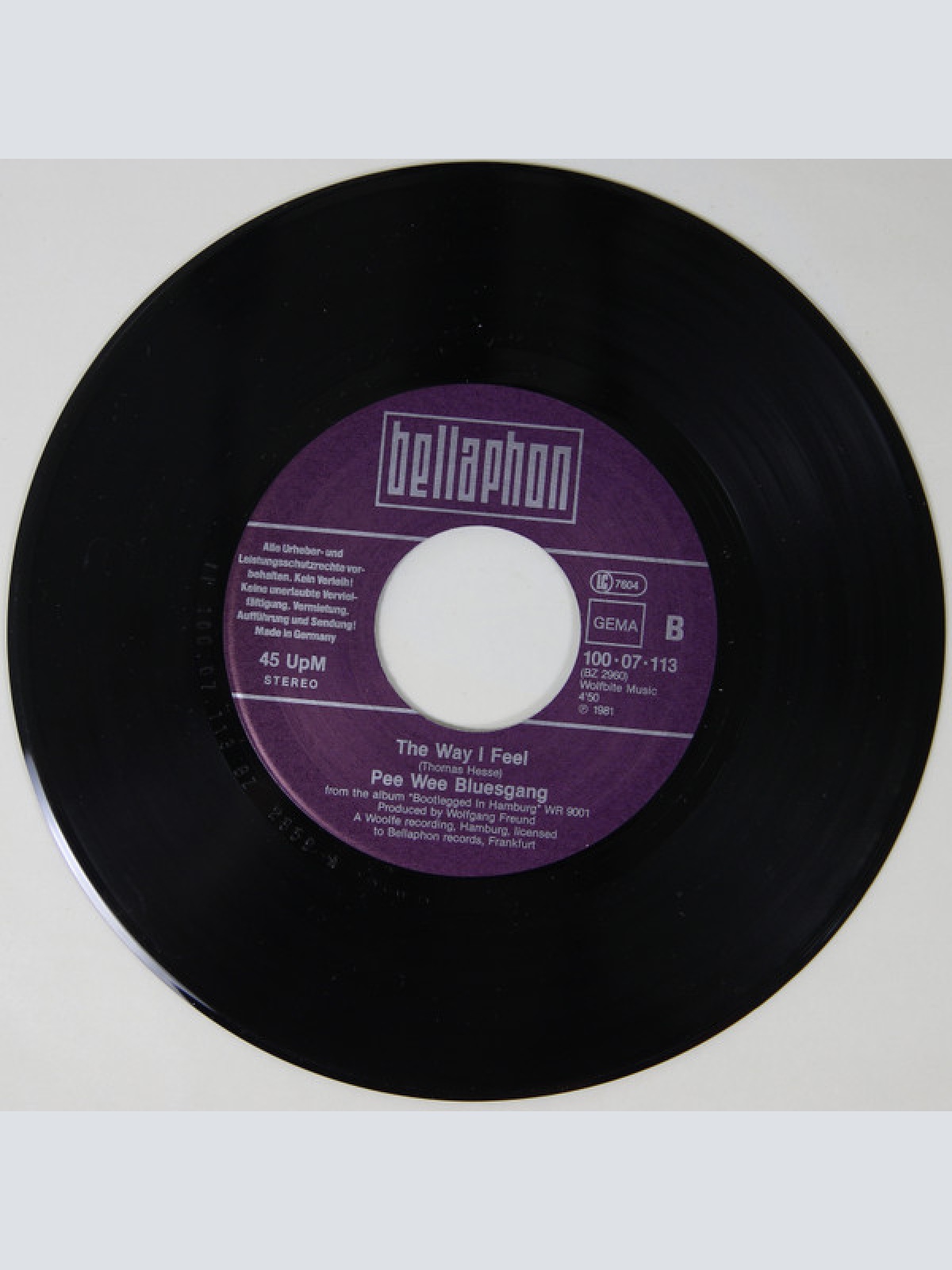 Vinyl / Pee Wee Bluesgang - 24 Hours