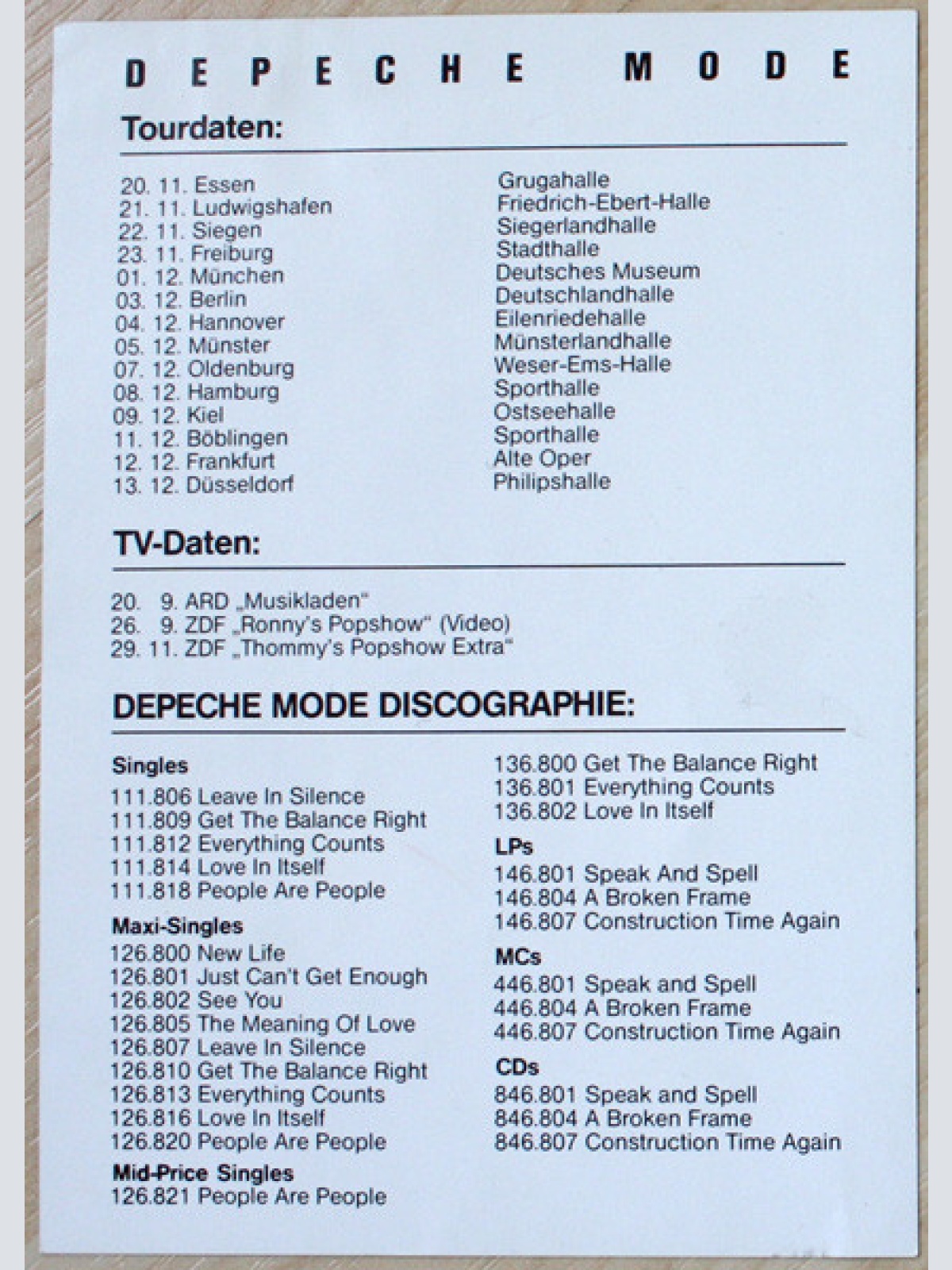 Vinyl / Depeche Mode - Master And Servant