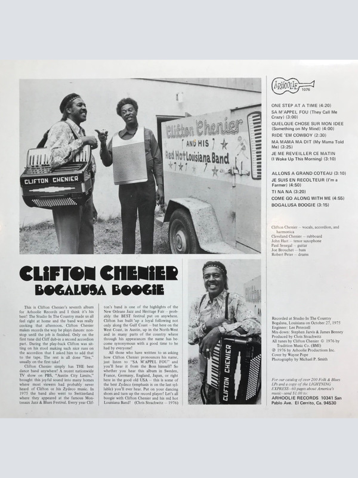Vinyl / Clifton Chenier - Bogalusa Boogie