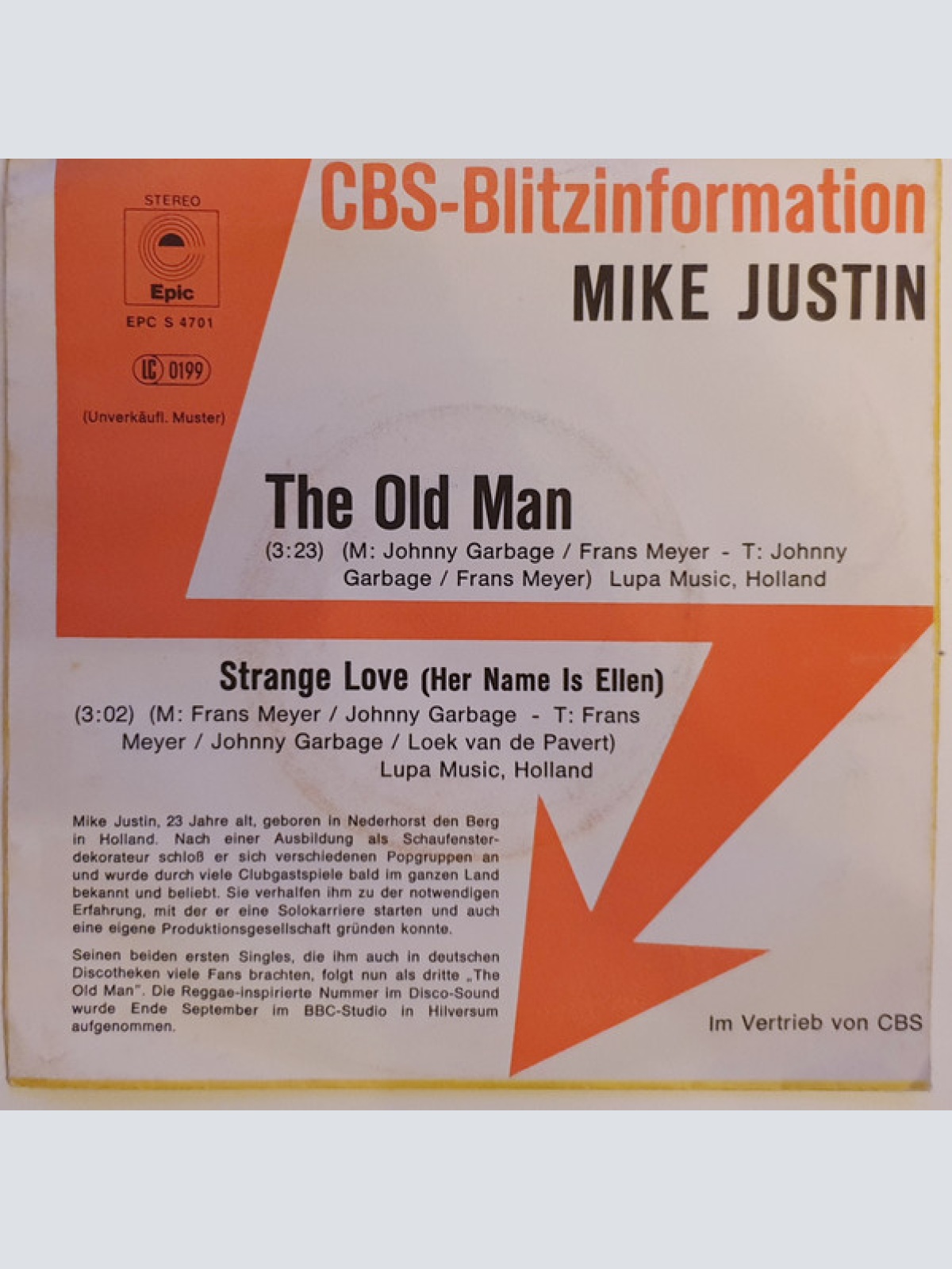 Vinyl / Mike Justin - The Old Man