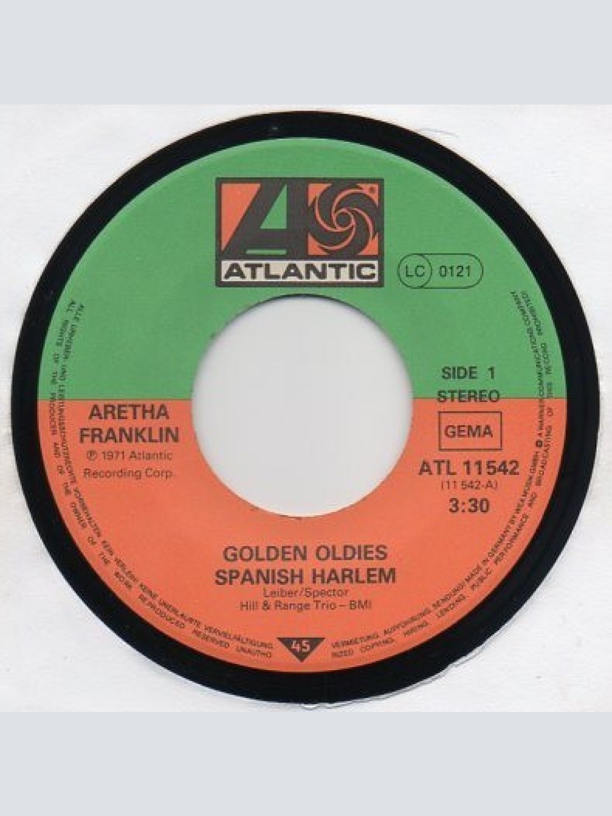 Vinyl / Aretha Franklin - Spanish Harlem / Respect