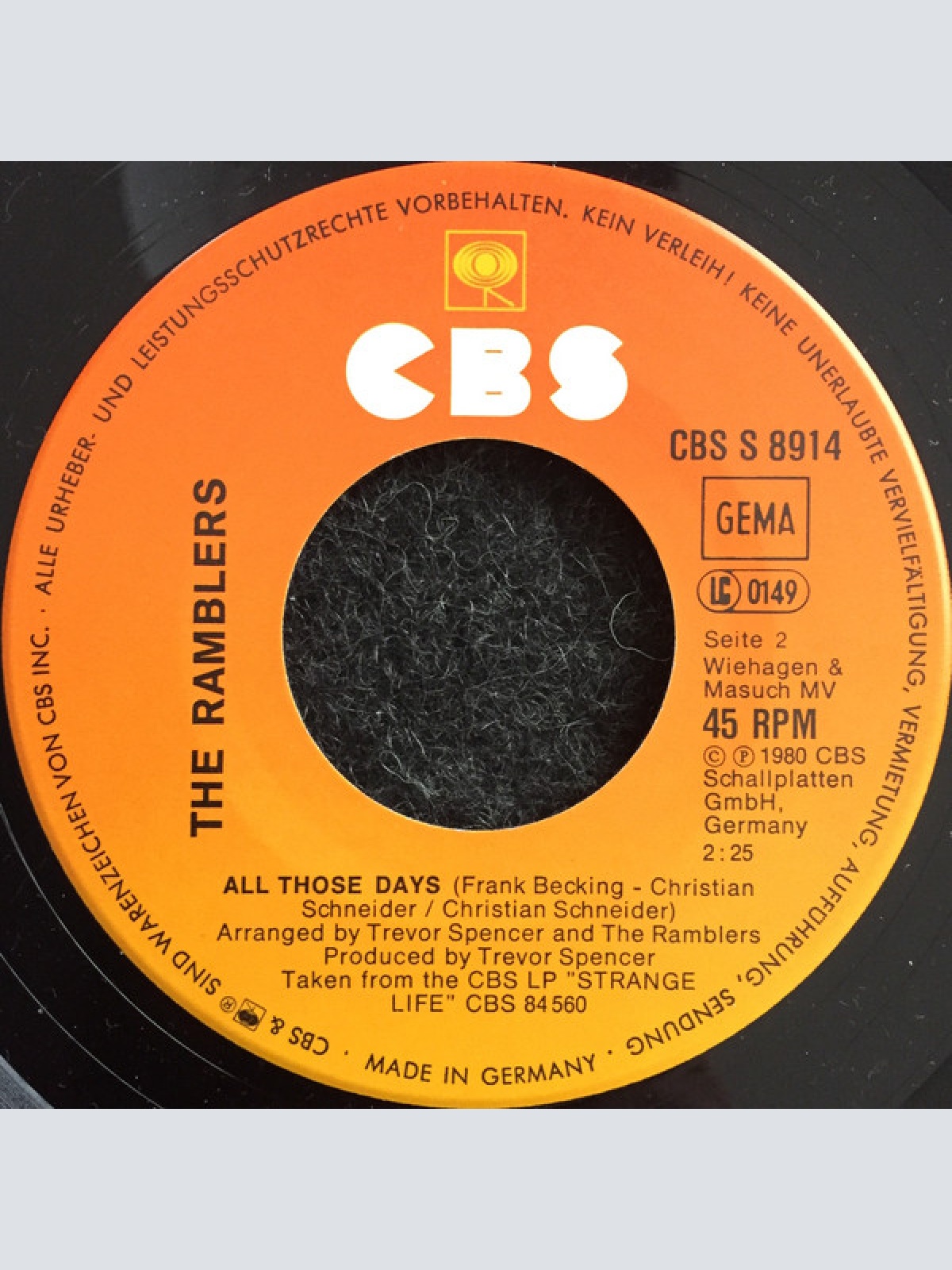 Vinyl / The Ramblers* - Out Of Time