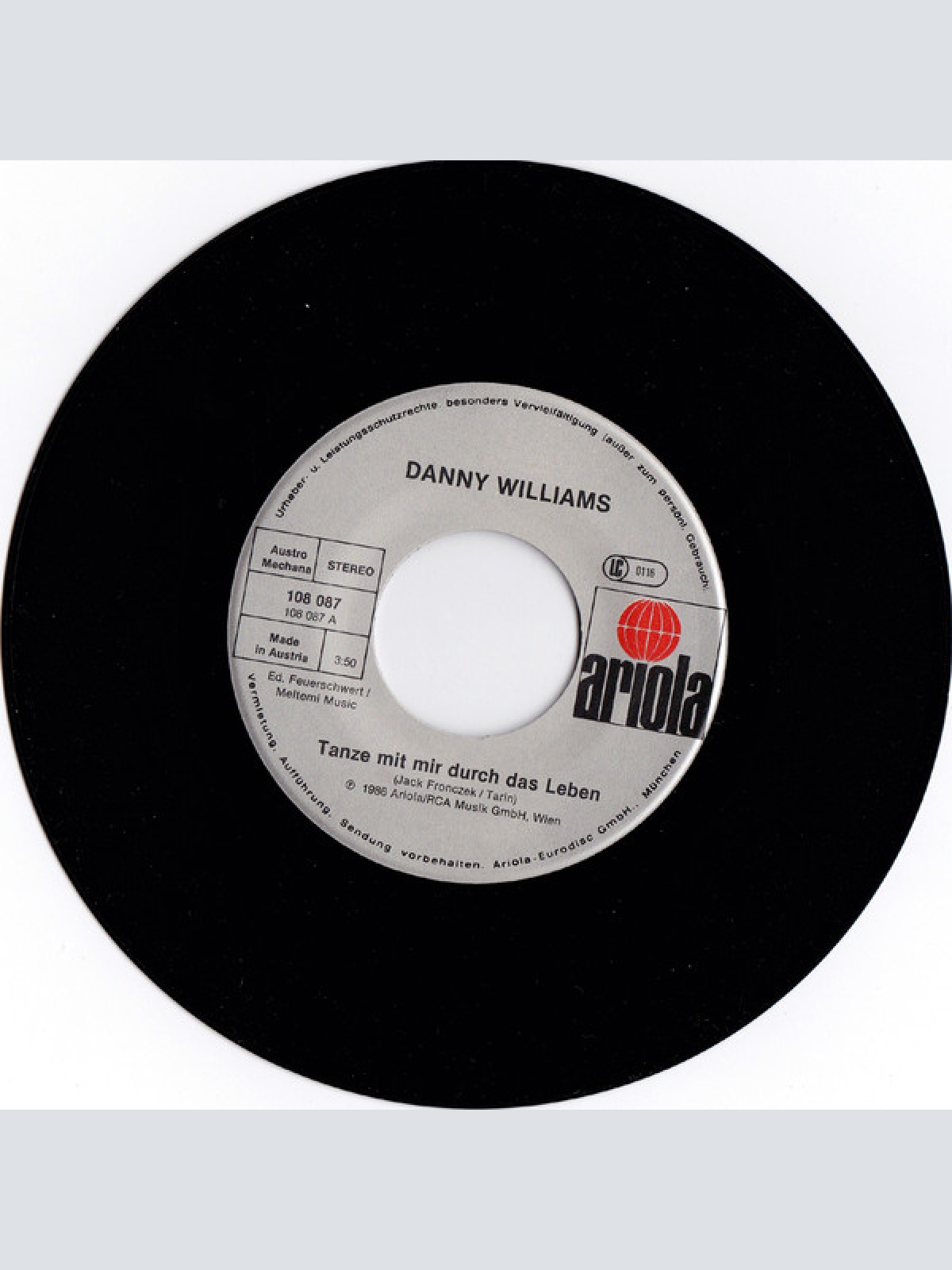 Vinyl / Danny Williams (22) - Tanze Mit Mir Durch Das Leben