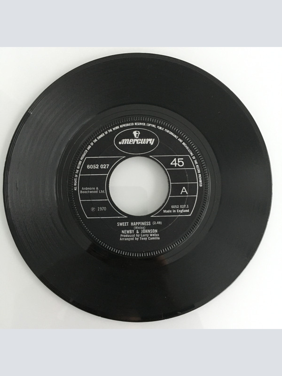 Vinyl / Newby & Johnson - Sweet Happiness