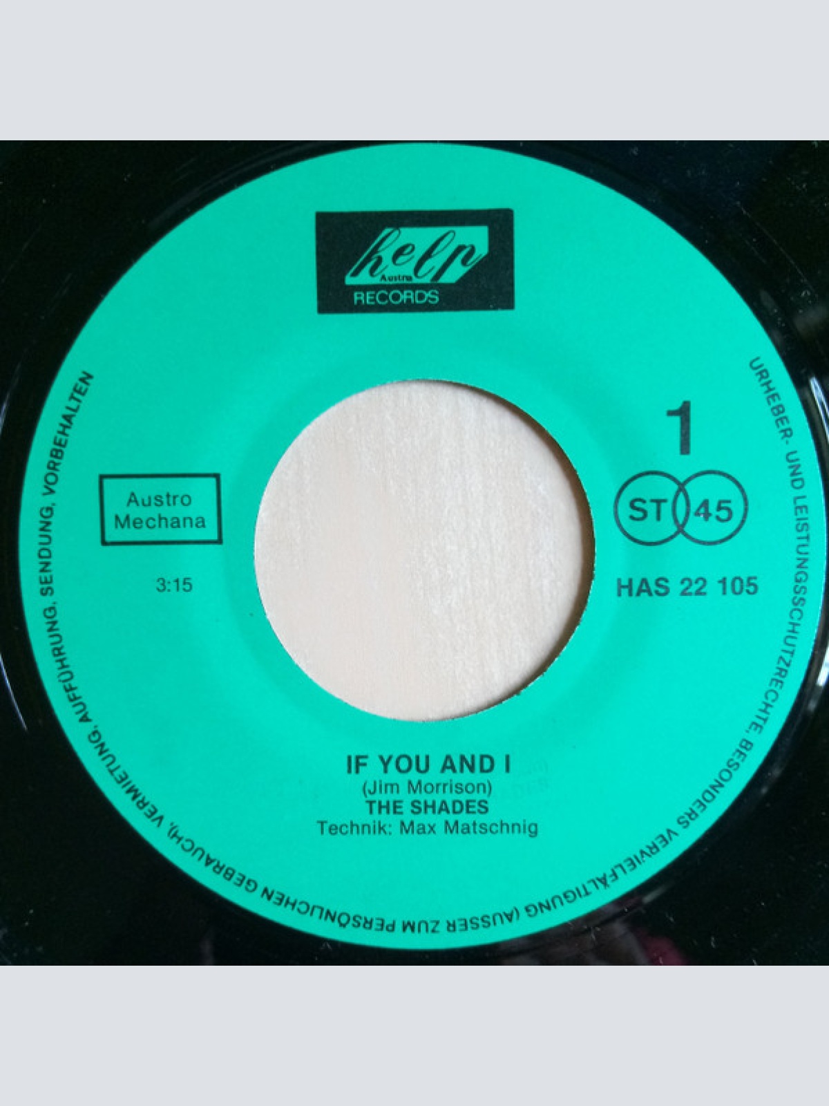 Vinyl / The Shades (35) - If You And I