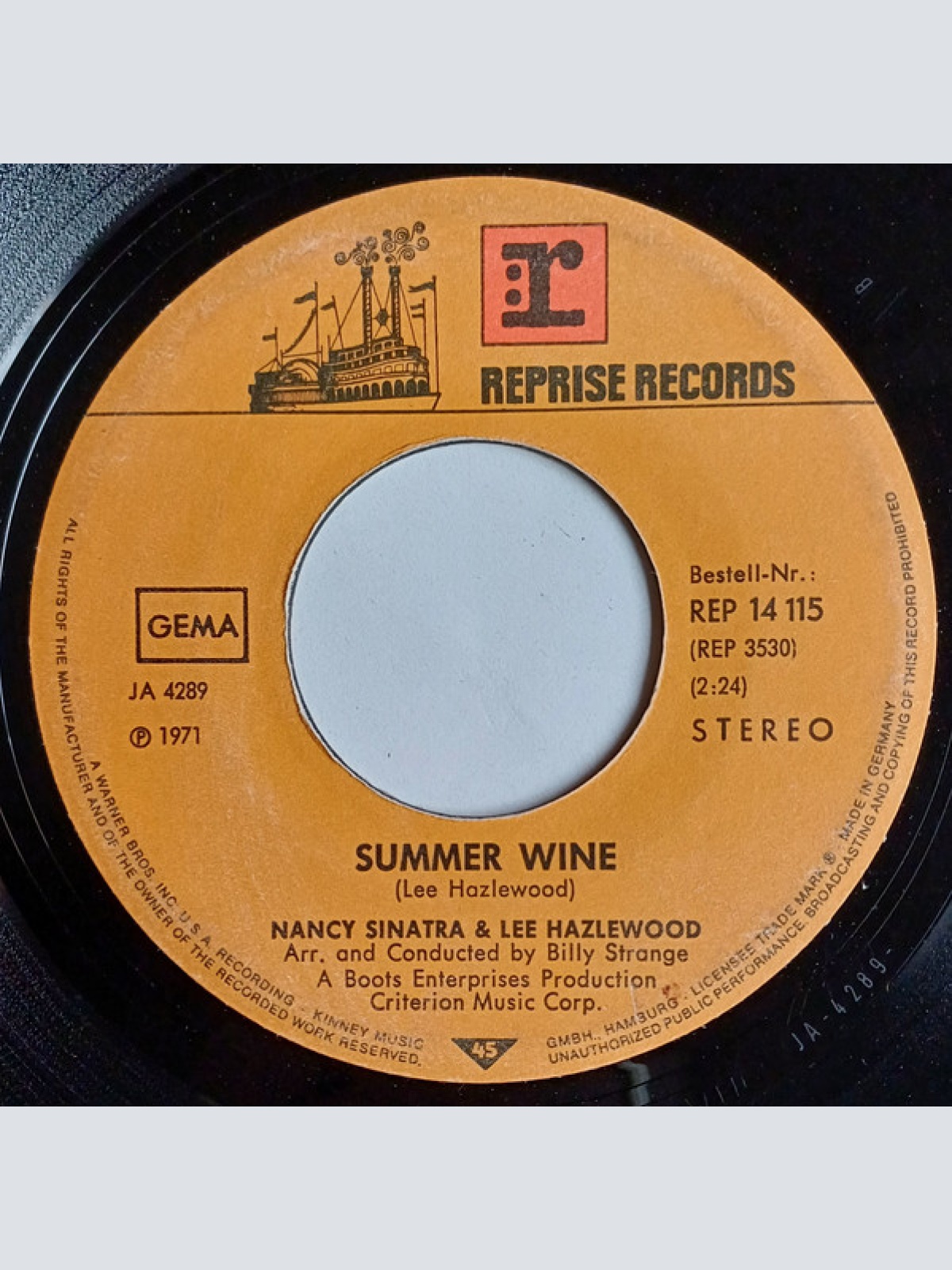 Vinyl / Nancy Sinatra & Lee Hazlewood - Summer Wine / Jackson