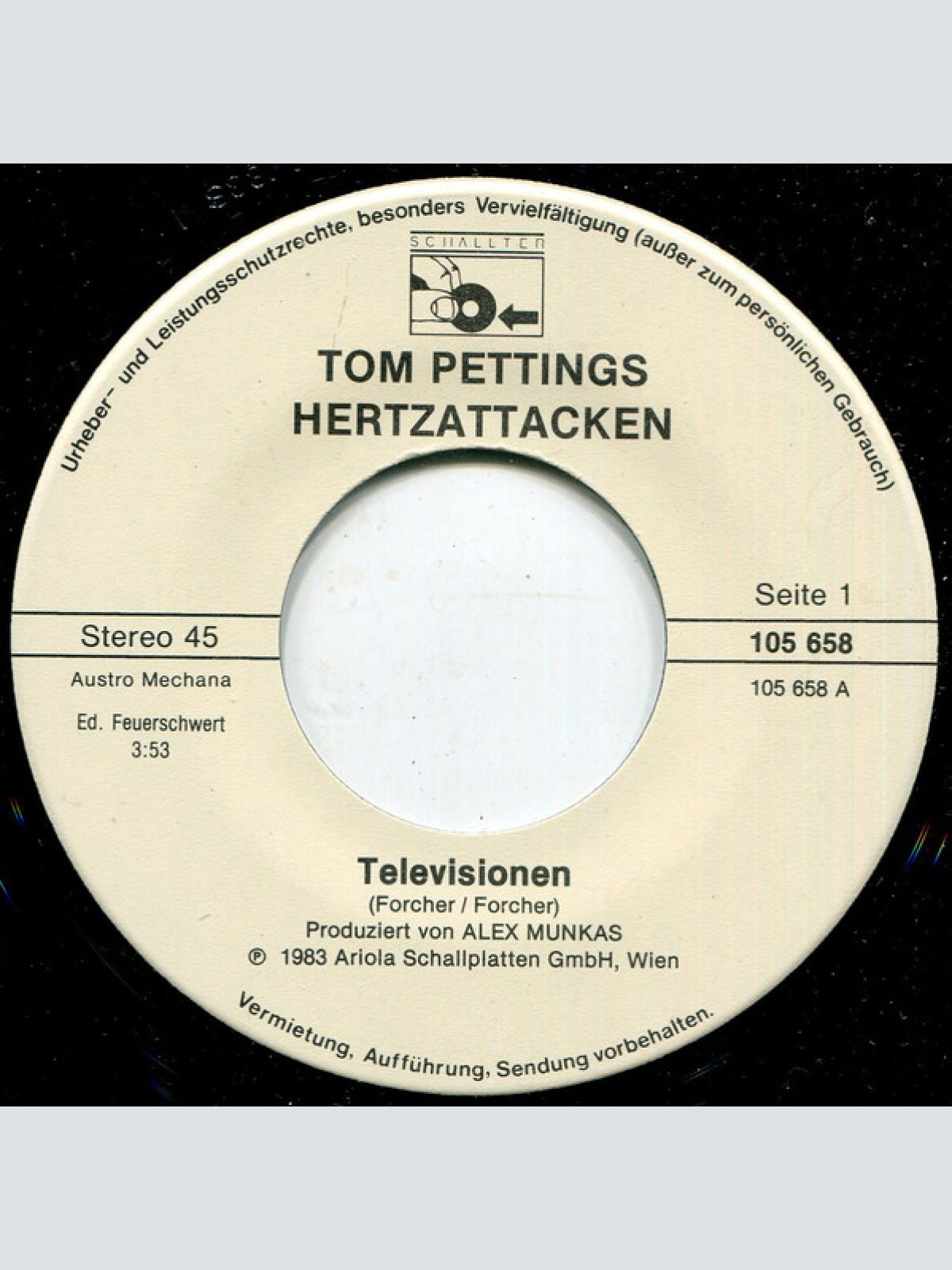 Vinyl / Tom Pettings Hertzattacken - Televisionen