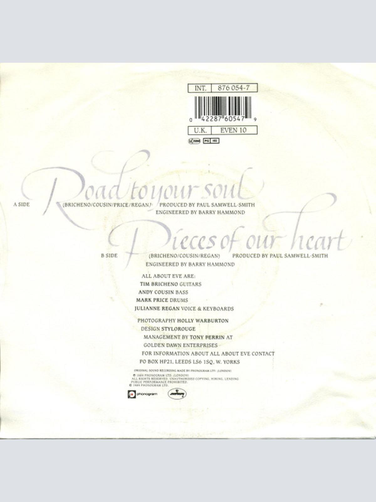 Vinyl / All About Eve - Road To Your Soul