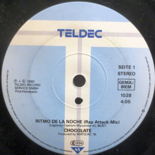 Vinyl / Chocolate - Ritmo De La Noche (Rap Attack-Mix)